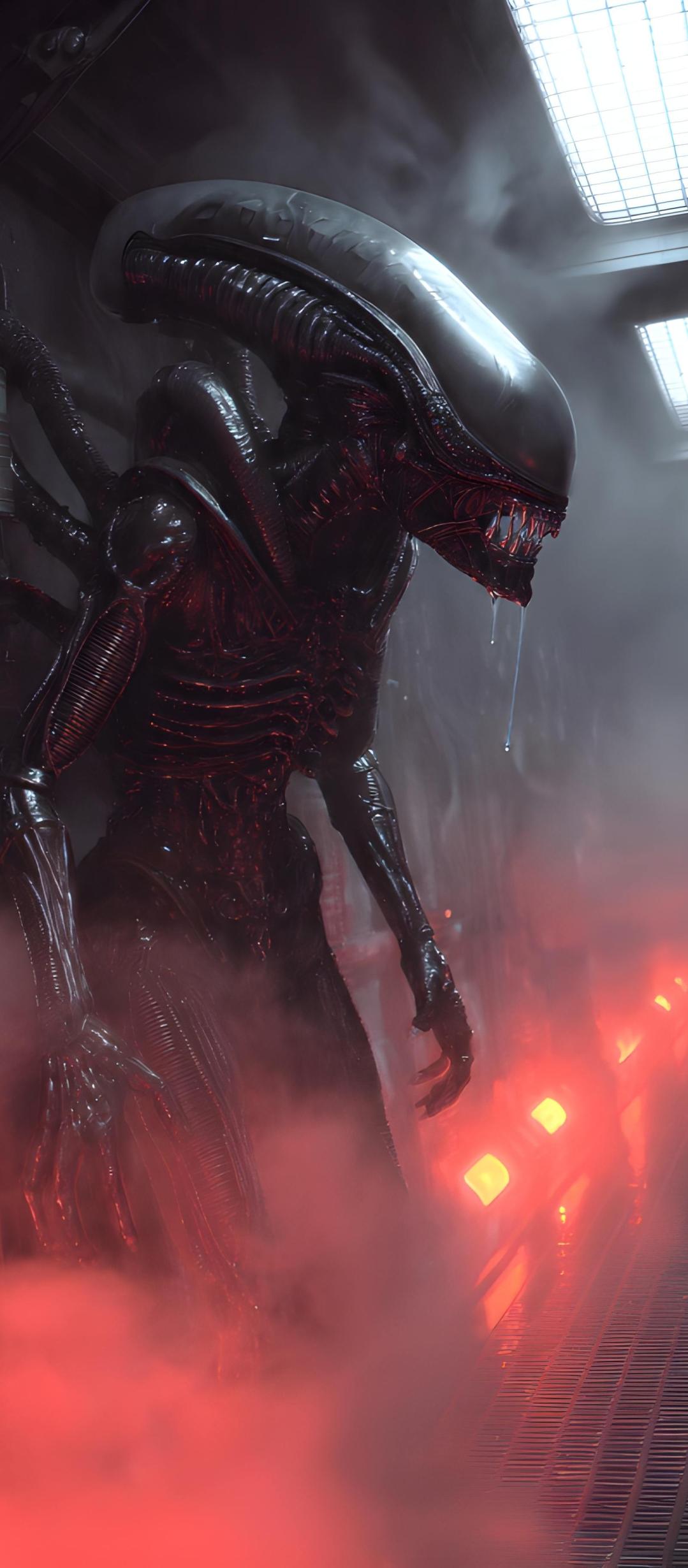Menacing Alien Xenomorph Creature - gaming wallpaper for OpersCraft