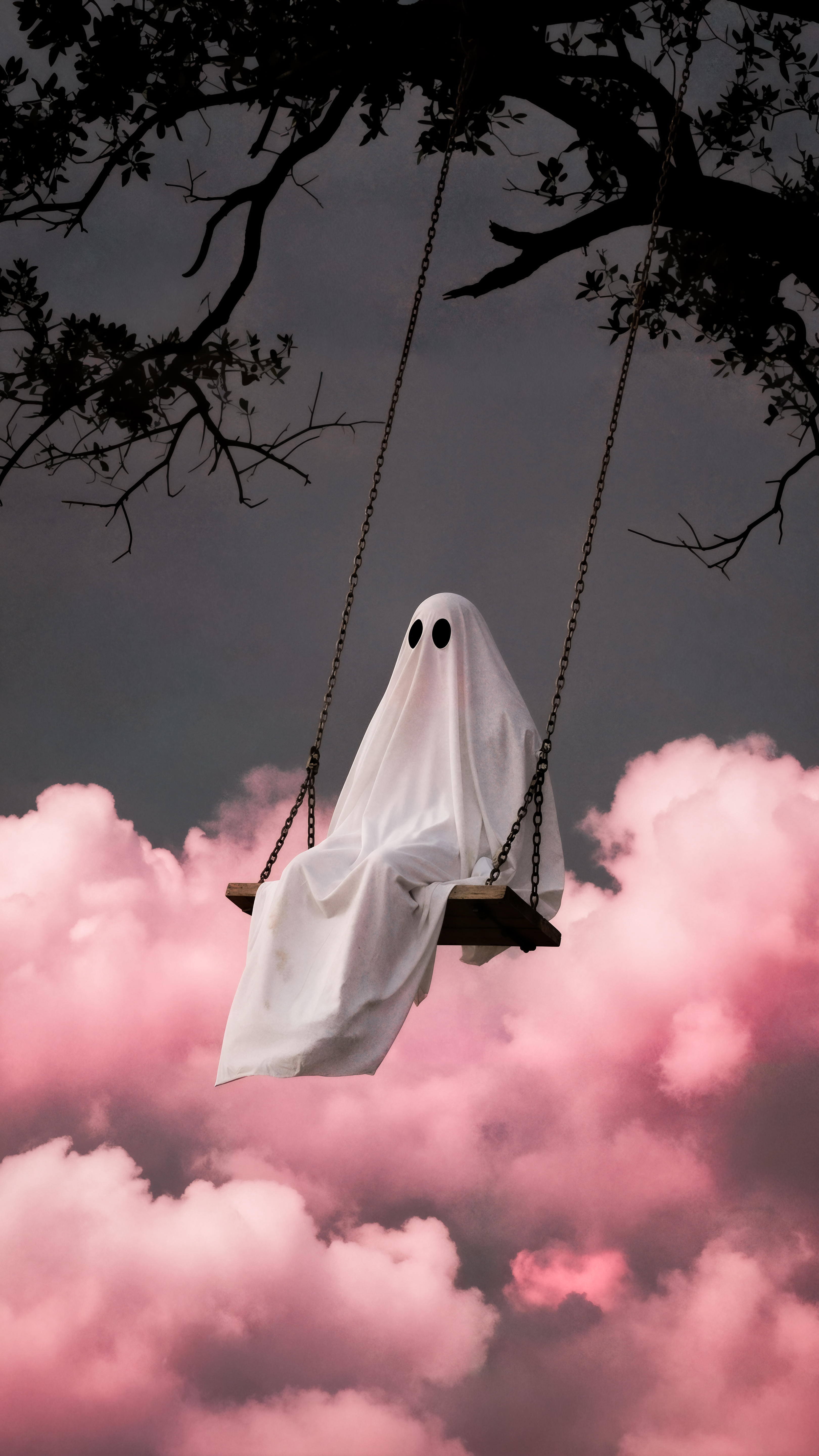 Ghost on a Swing - surreal wallpaper for OpersCraft