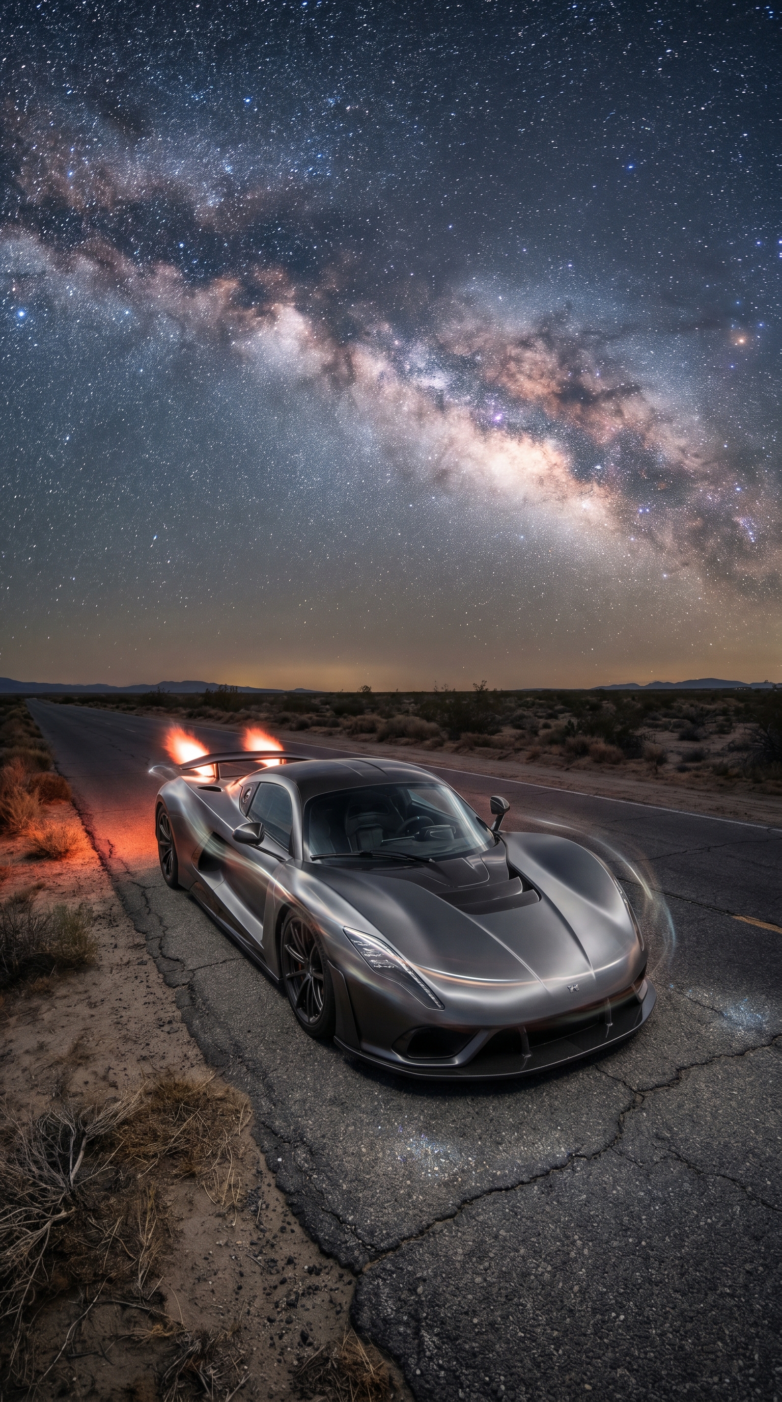 Supercar Under Milky Way - cars wallpaper for OpersCraft