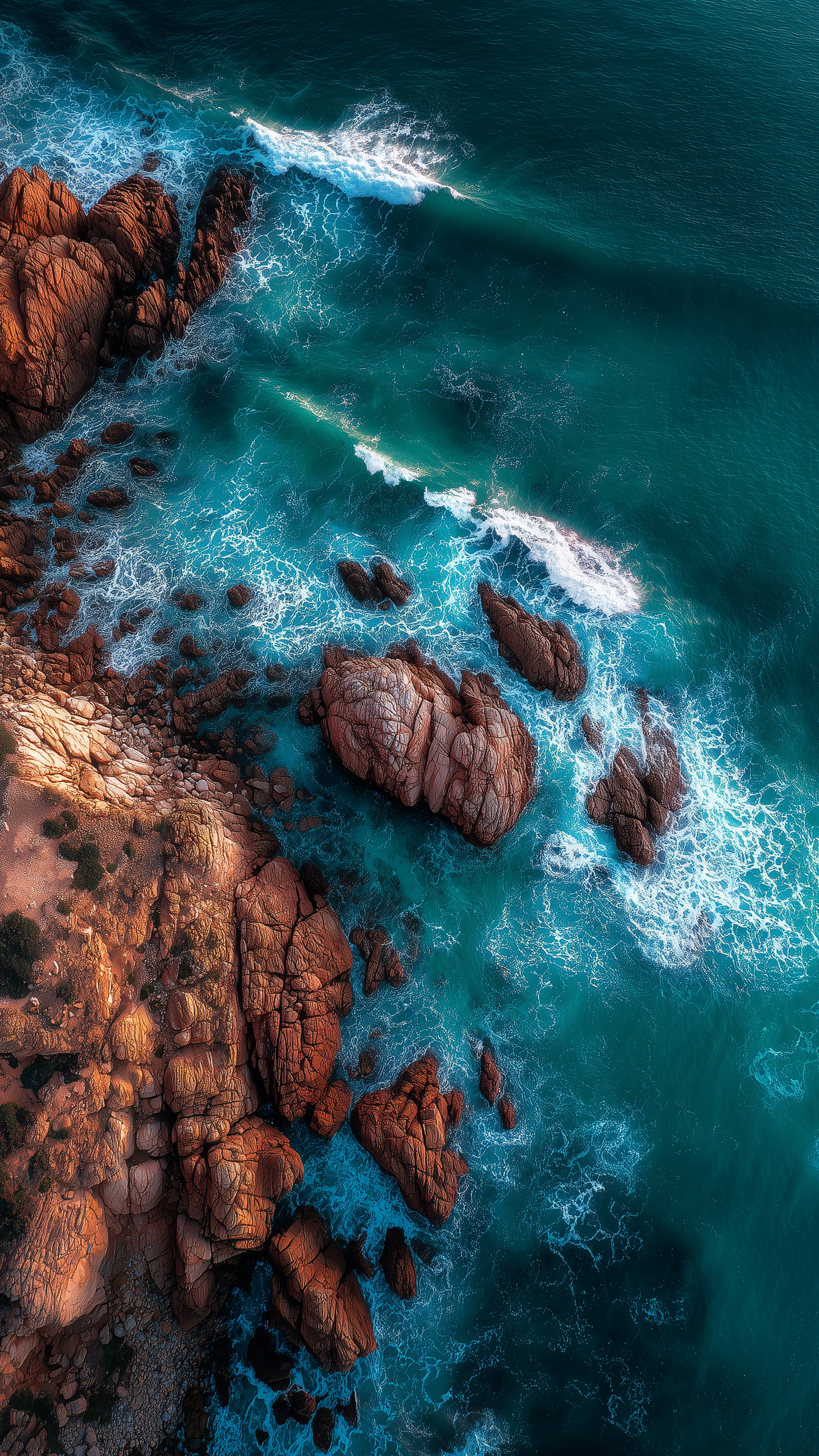 Aerial Ocean Rocky Coast - ocean wallpaper for OpersCraft
