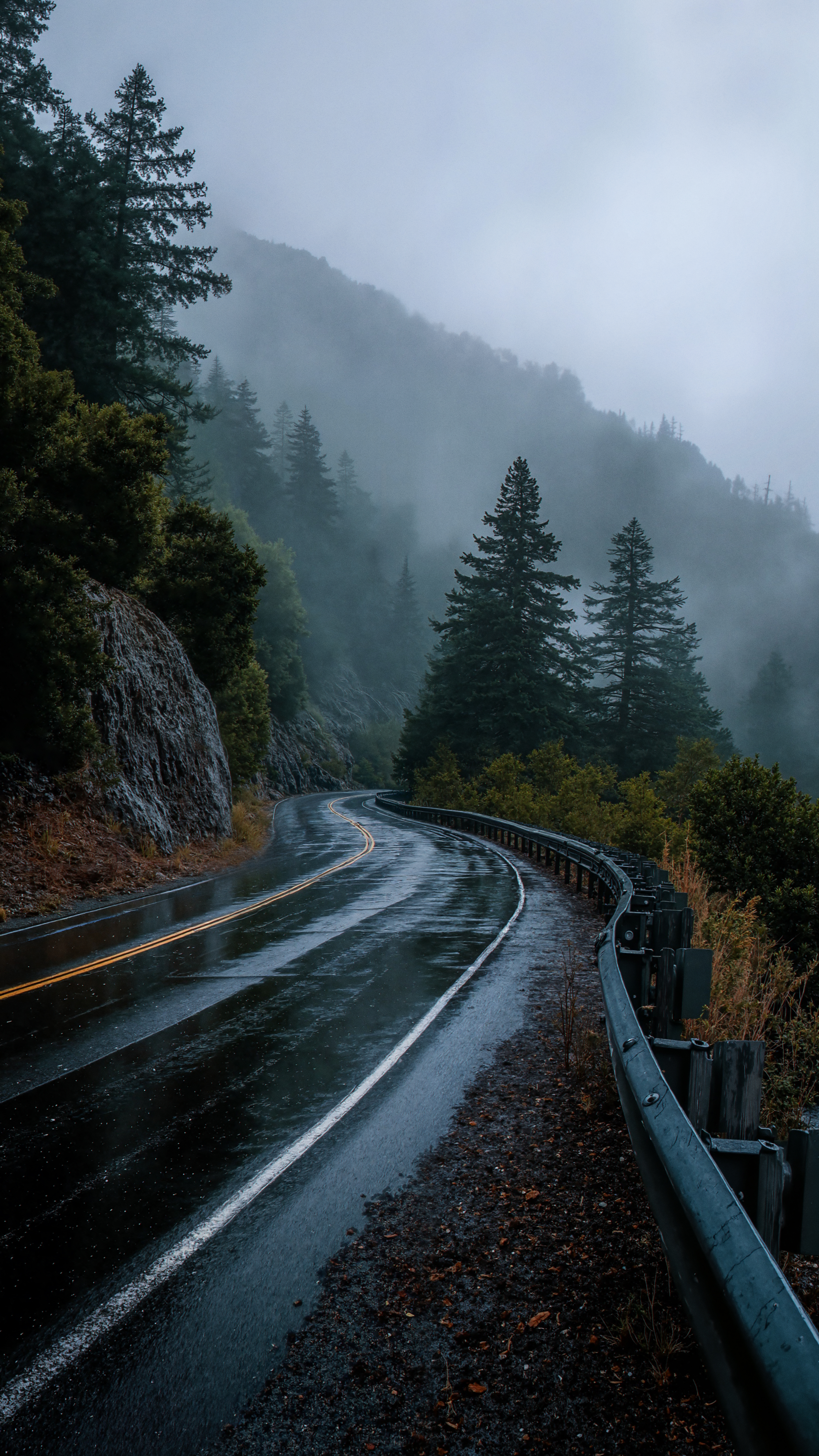 Misty Mountain Road - road wallpaper for OpersCraft
