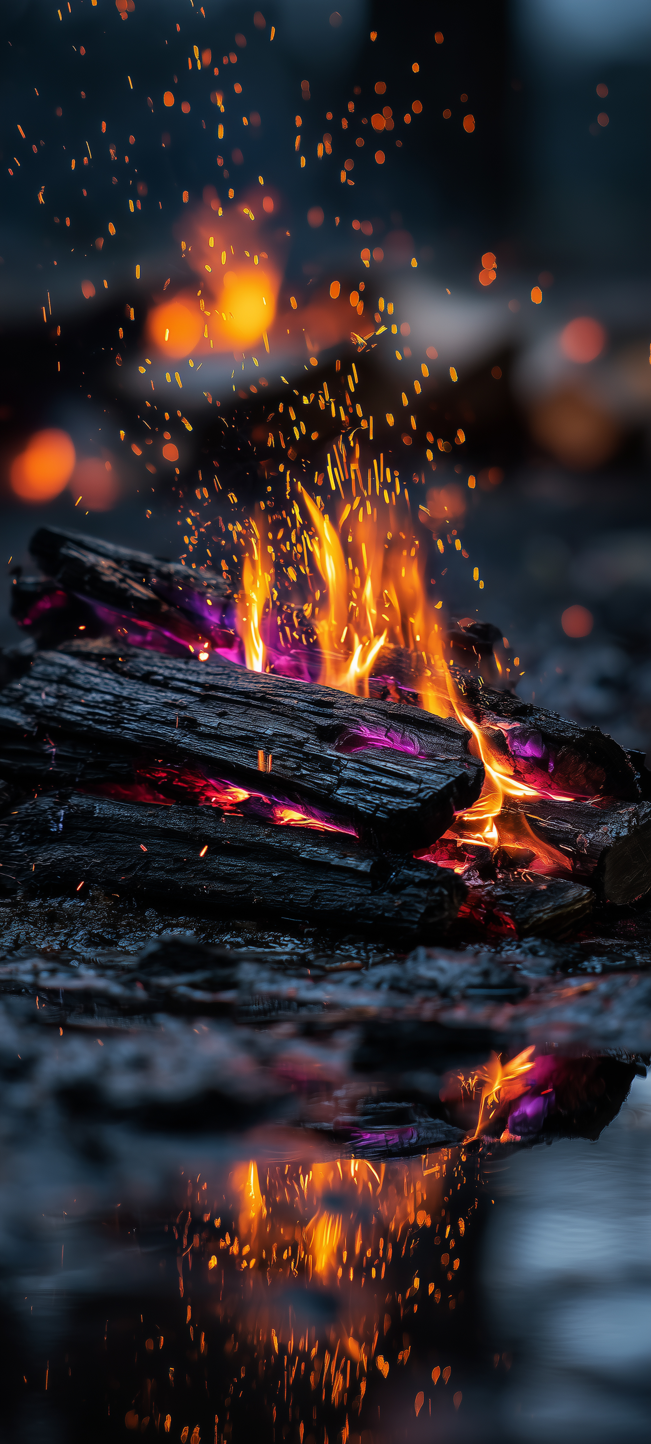 Glowing Embers Fire Wallpaper - nature wallpaper for OpersCraft