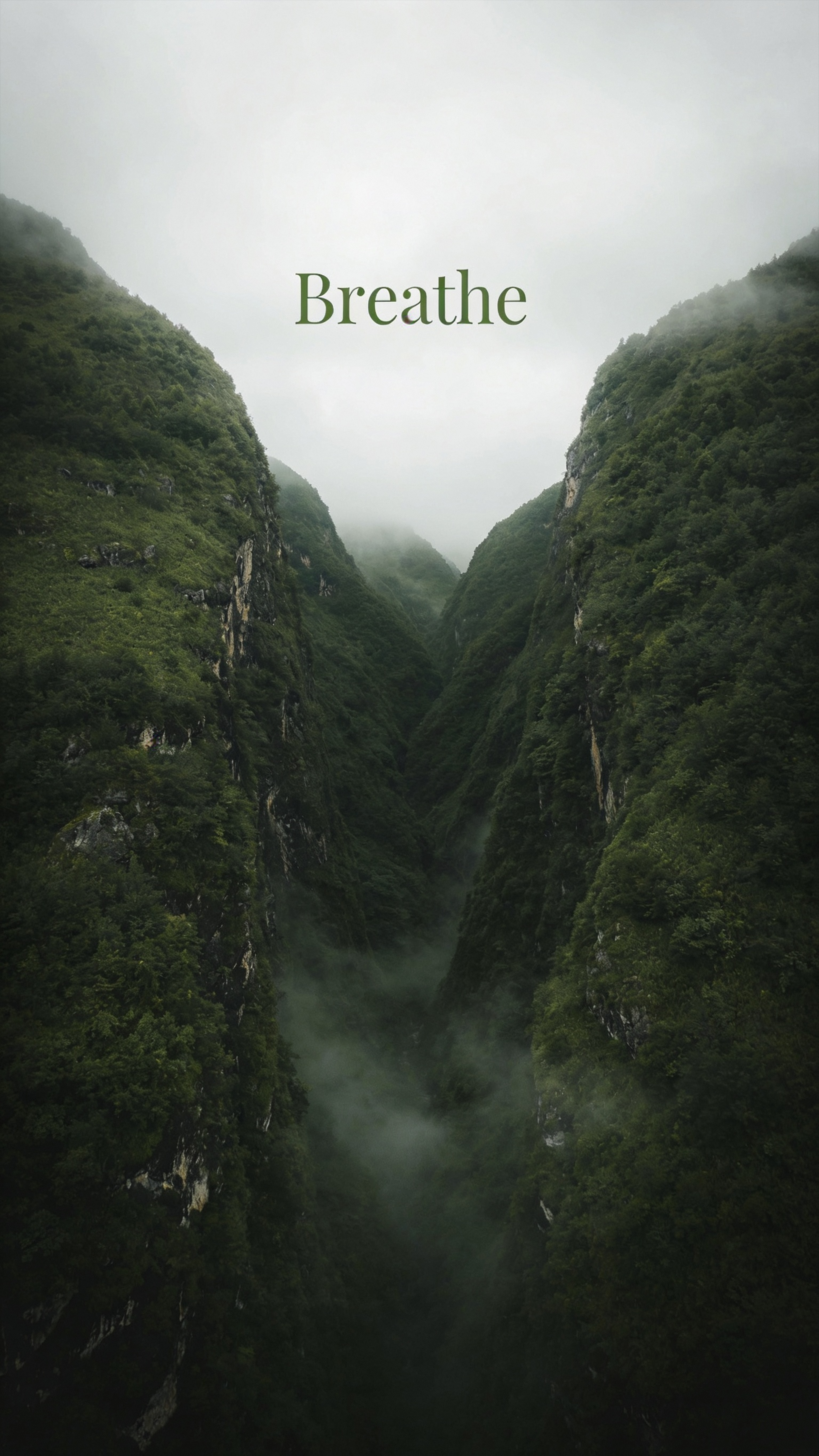 Breathe Misty Mountain Valley - nature wallpaper for OpersCraft