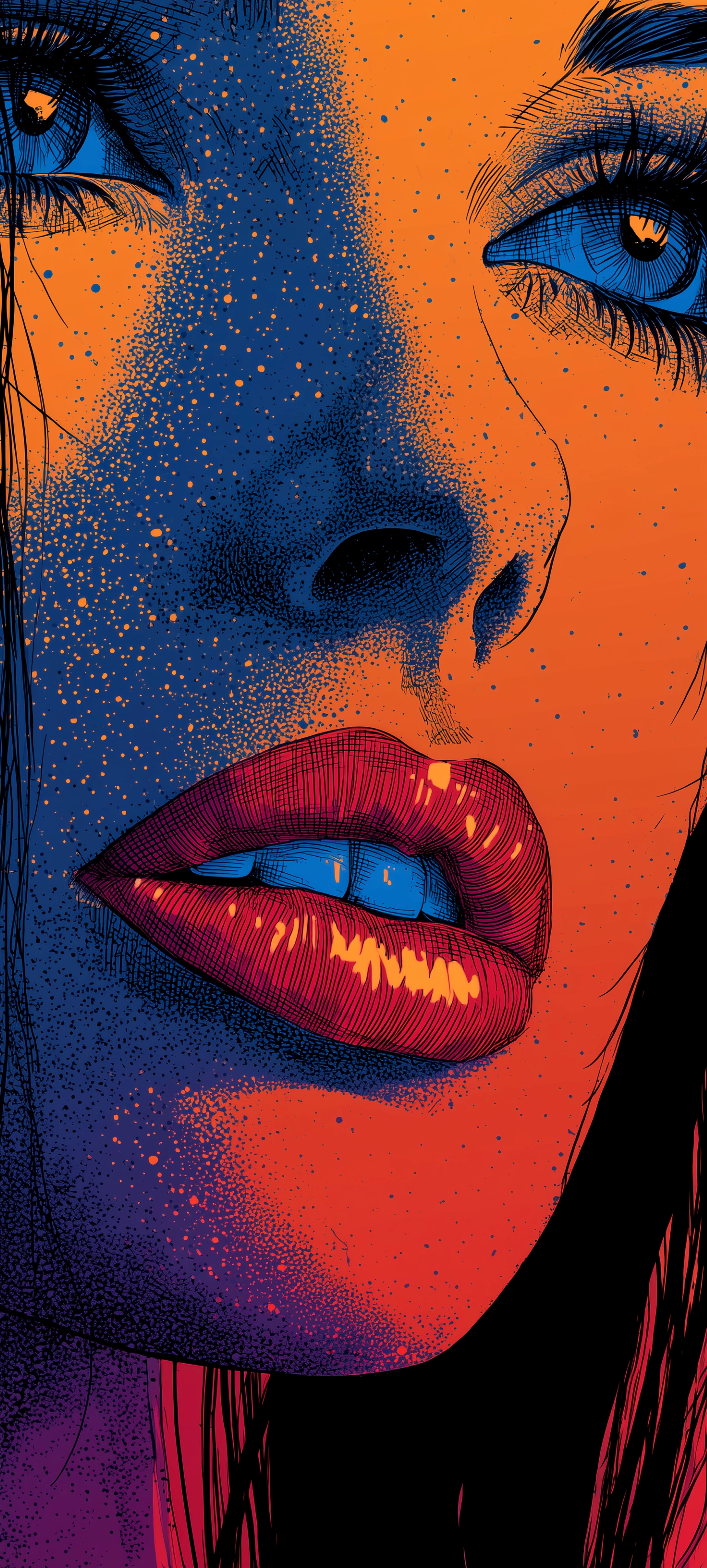 Colorful Pop Art Portrait - art wallpaper for OpersCraft