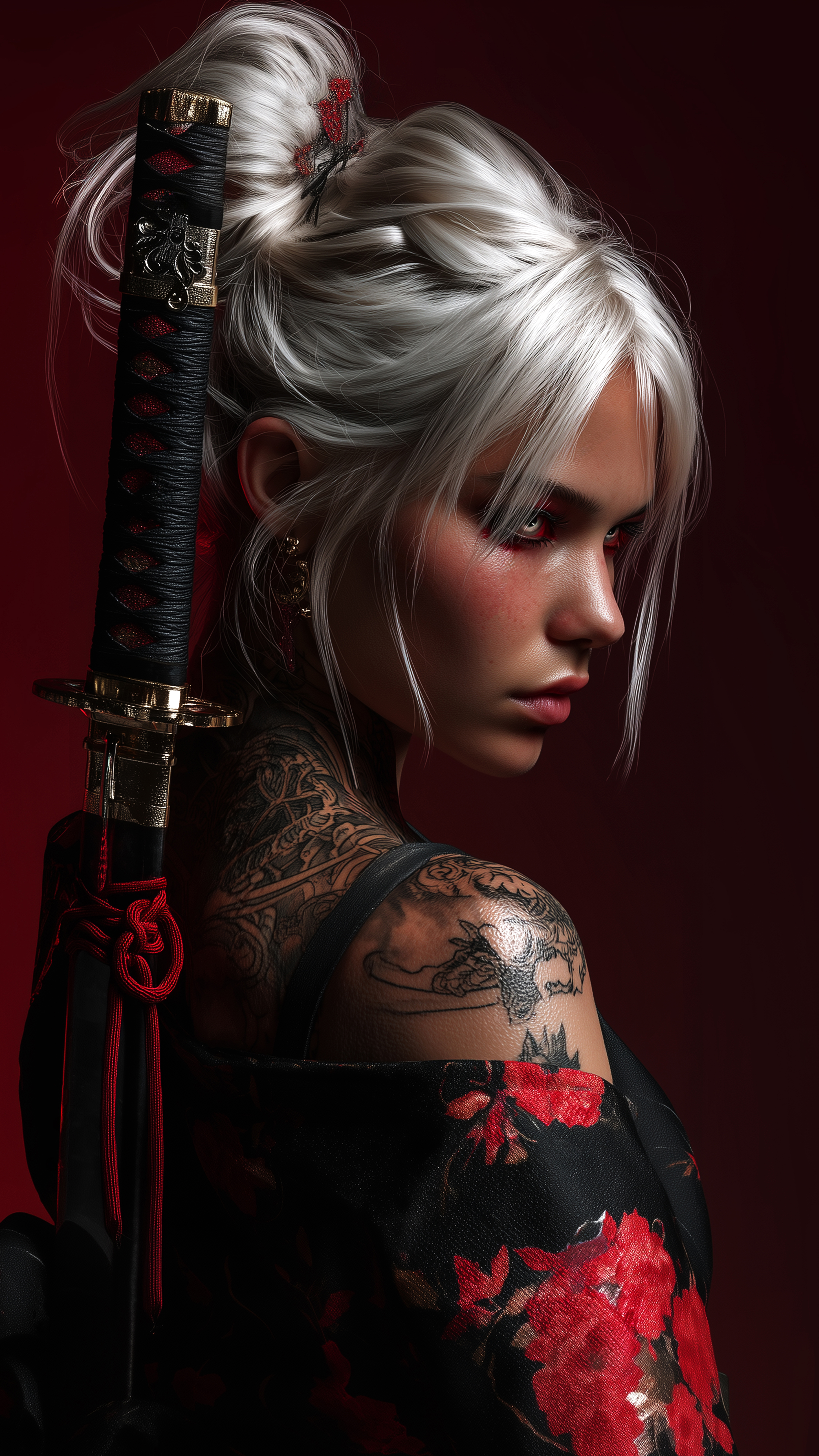 Stunning Samurai Girl Portrait - samurai wallpaper for OpersCraft