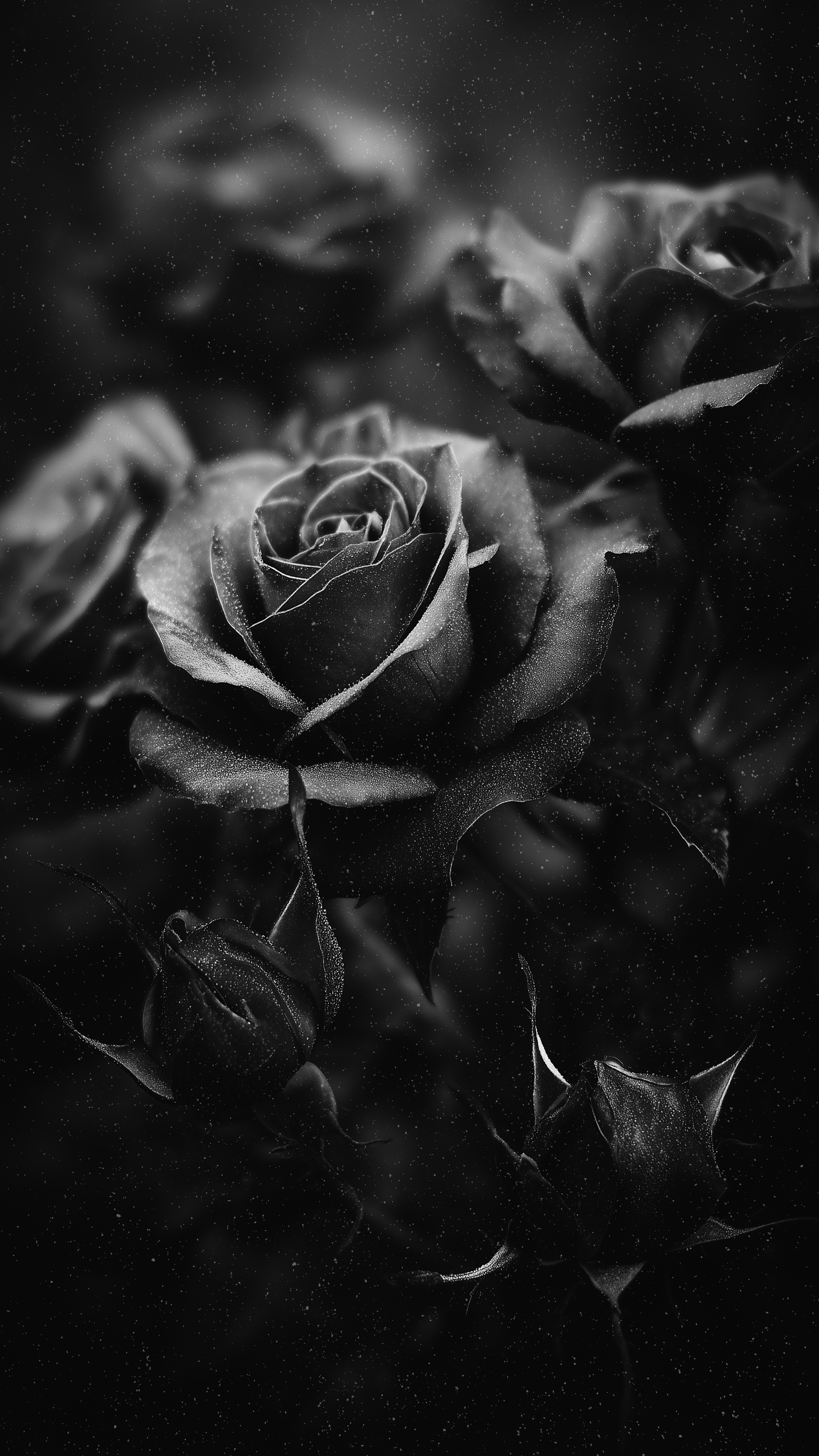Moody Black Rose Bouquet - rose wallpaper for OpersCraft