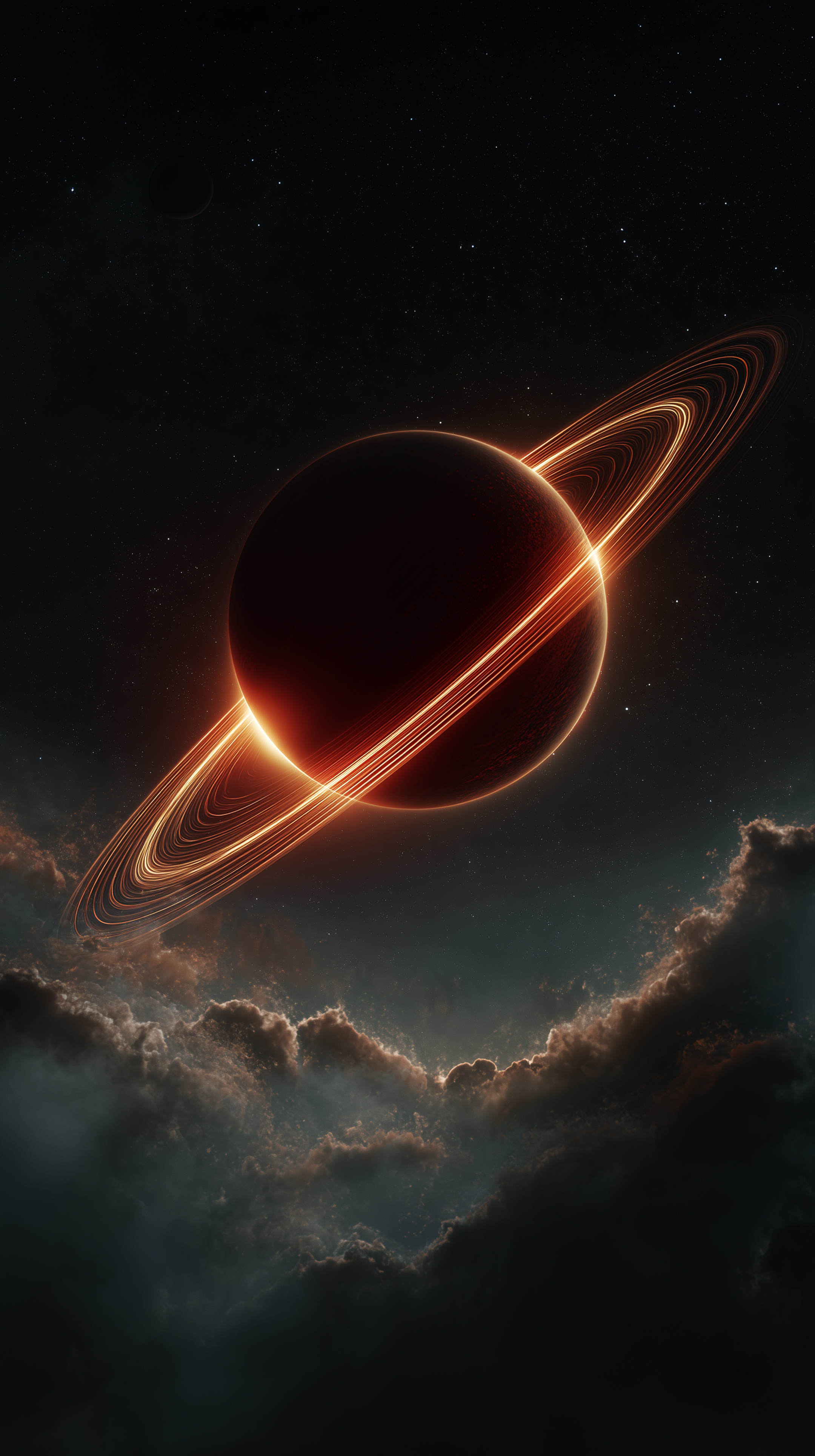 Glowing Ringed Planet Wallpaper - planet wallpaper for OpersCraft