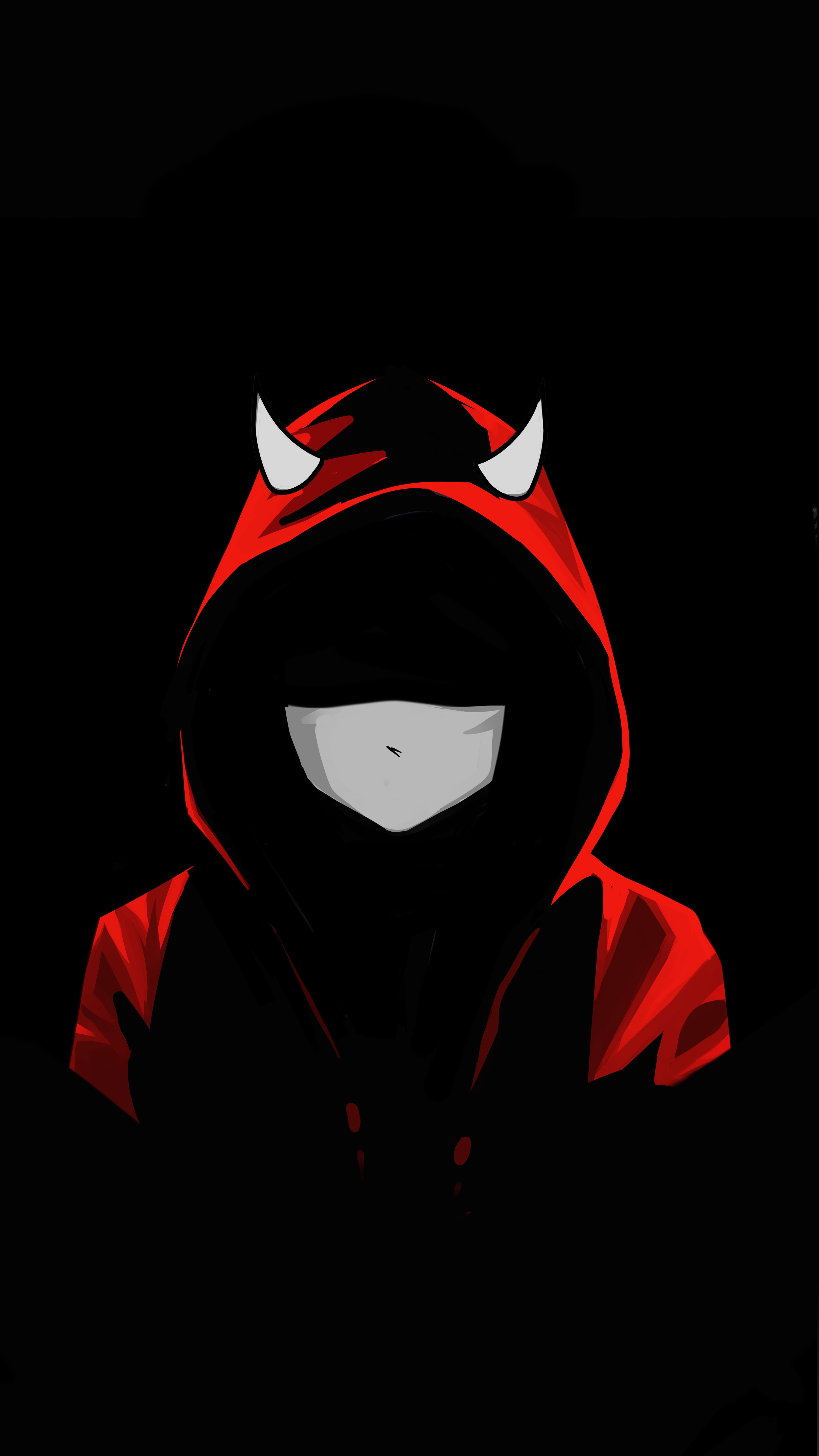 Red Devil Hoodie Character - character wallpaper for OpersCraft
