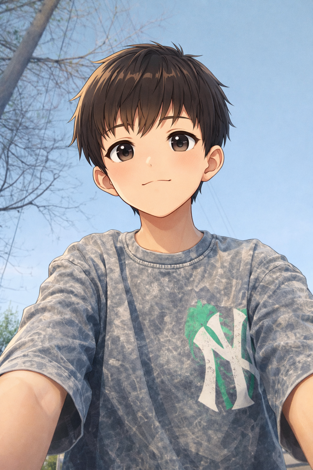 Cute Anime Boy Selfie - anime boy wallpaper for OpersCraft