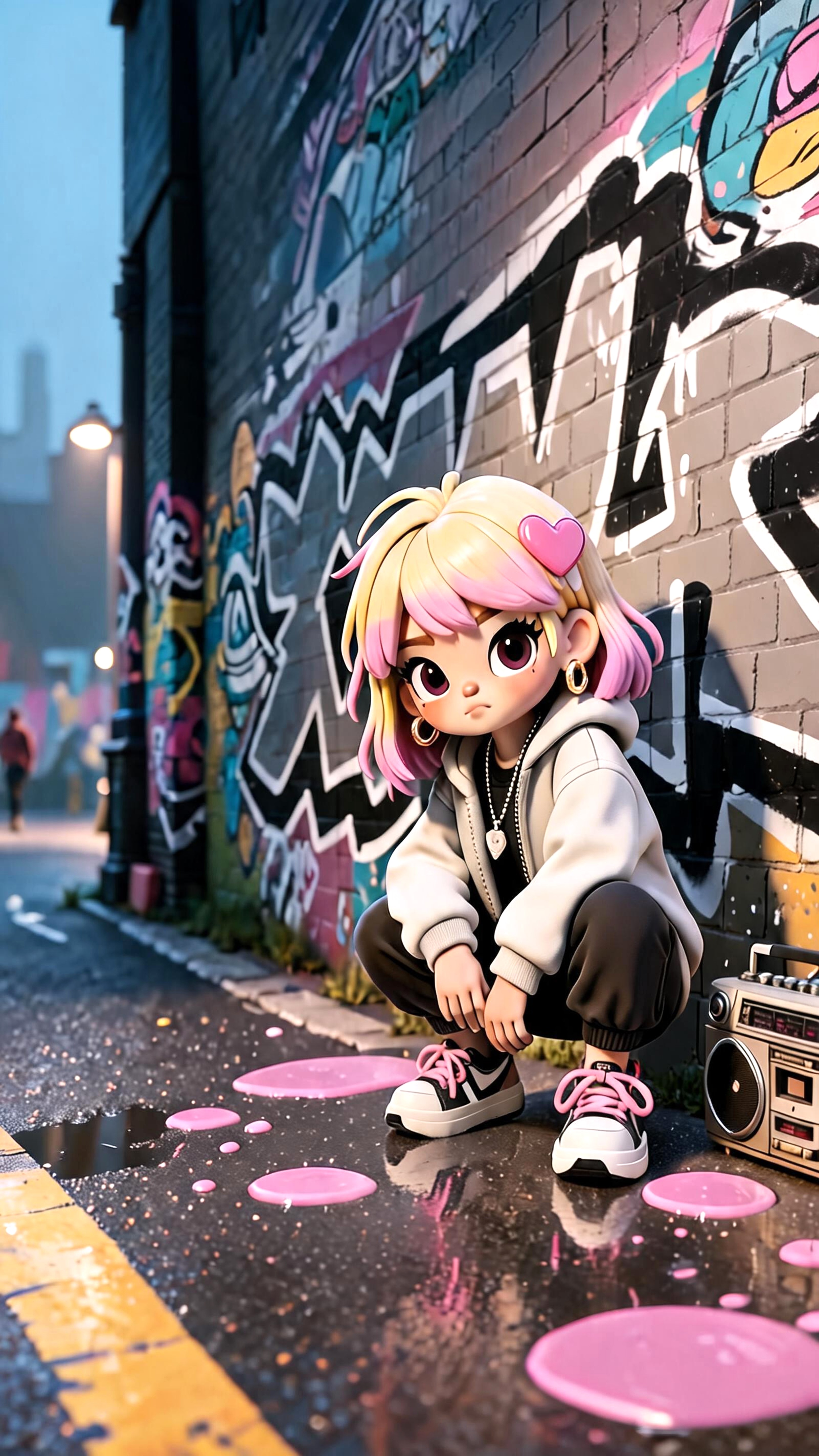 Cute Urban Street Girl - dope wallpaper for OpersCraft