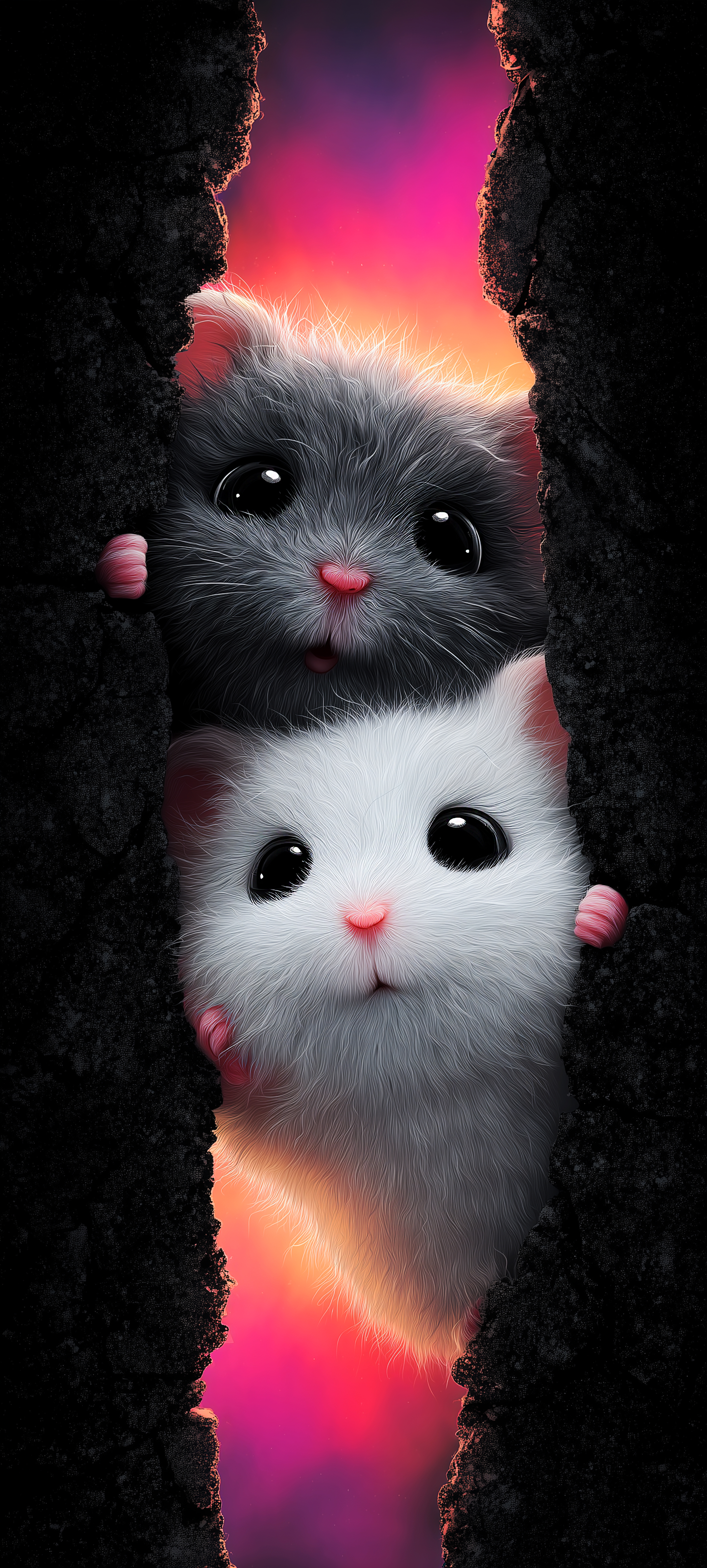 Cute Peekaboo Kittens - kitten wallpaper for OpersCraft