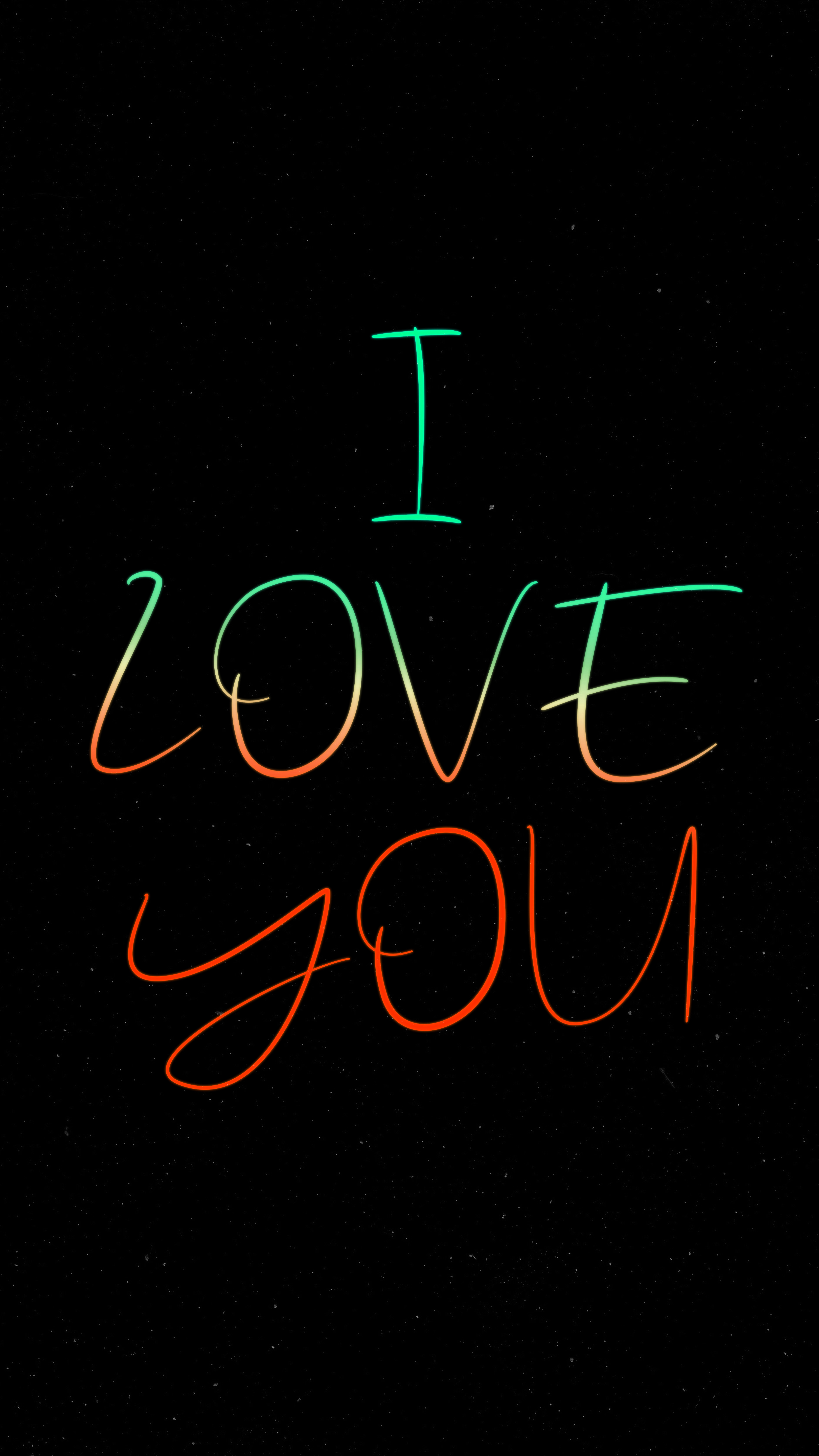 Neon I Love You - typography wallpaper for OpersCraft
