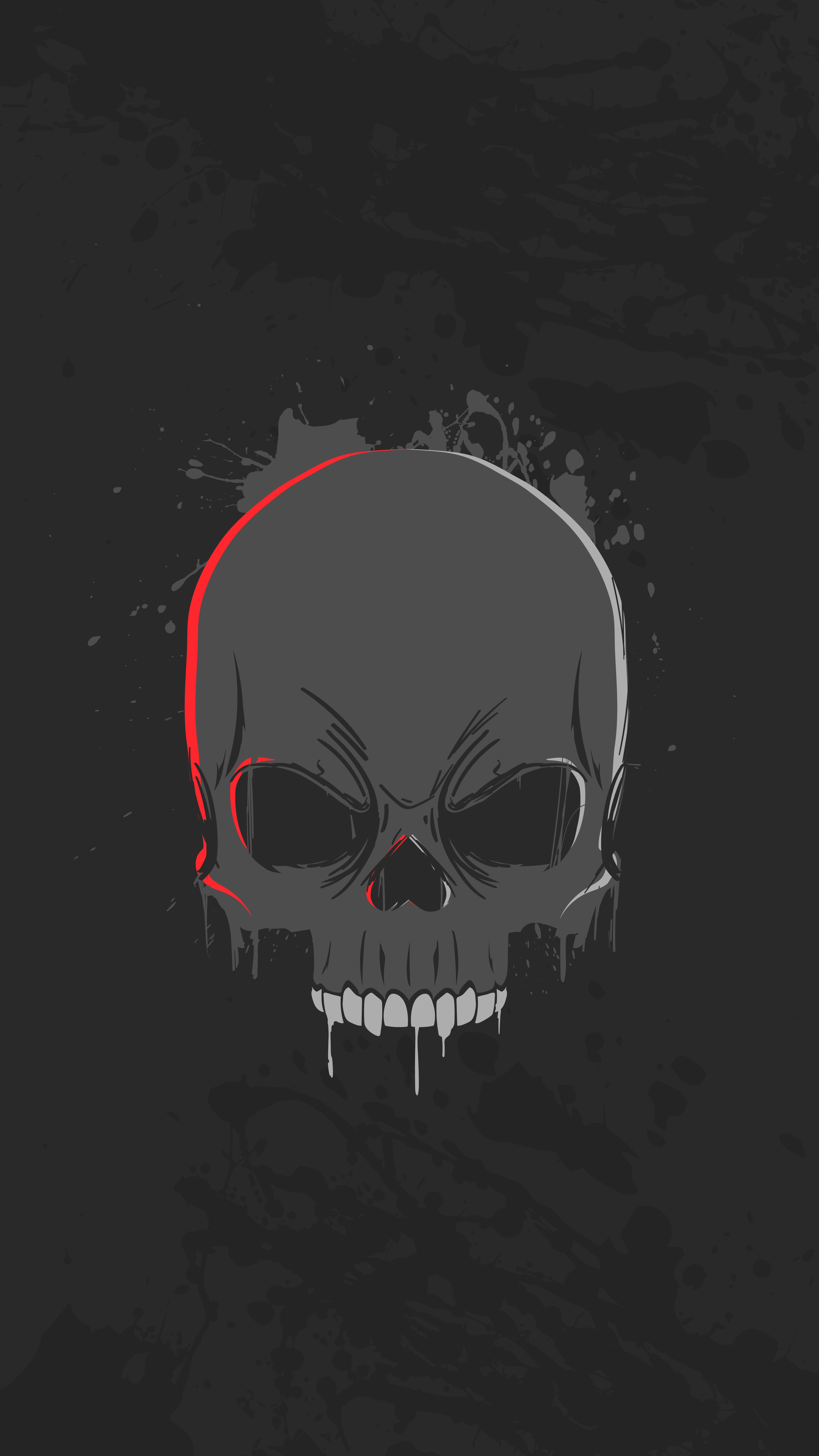 Dark Drip Skull Art - skull wallpaper for OpersCraft