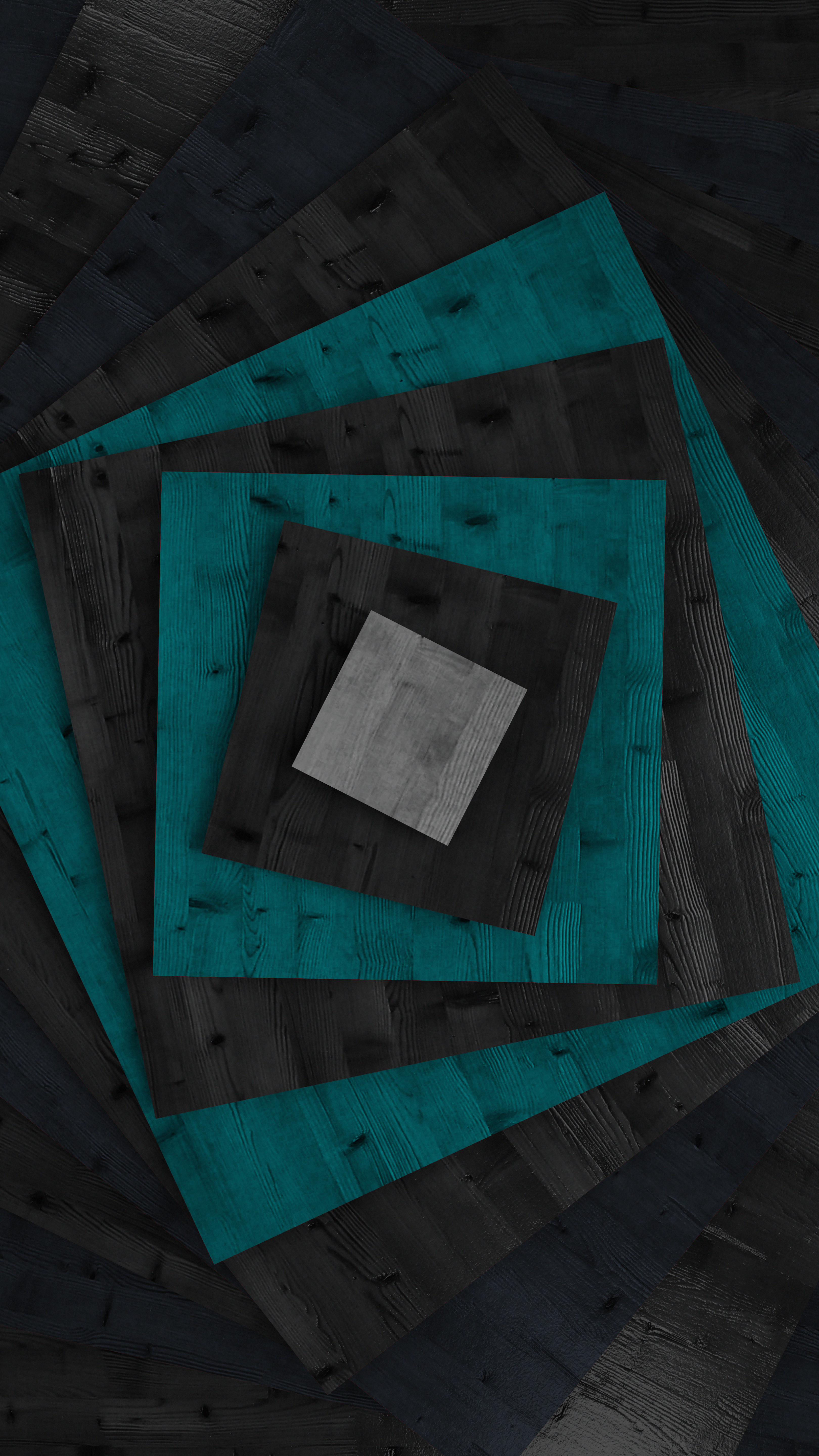 Teal and Black Squares - geometric wallpaper for OpersCraft