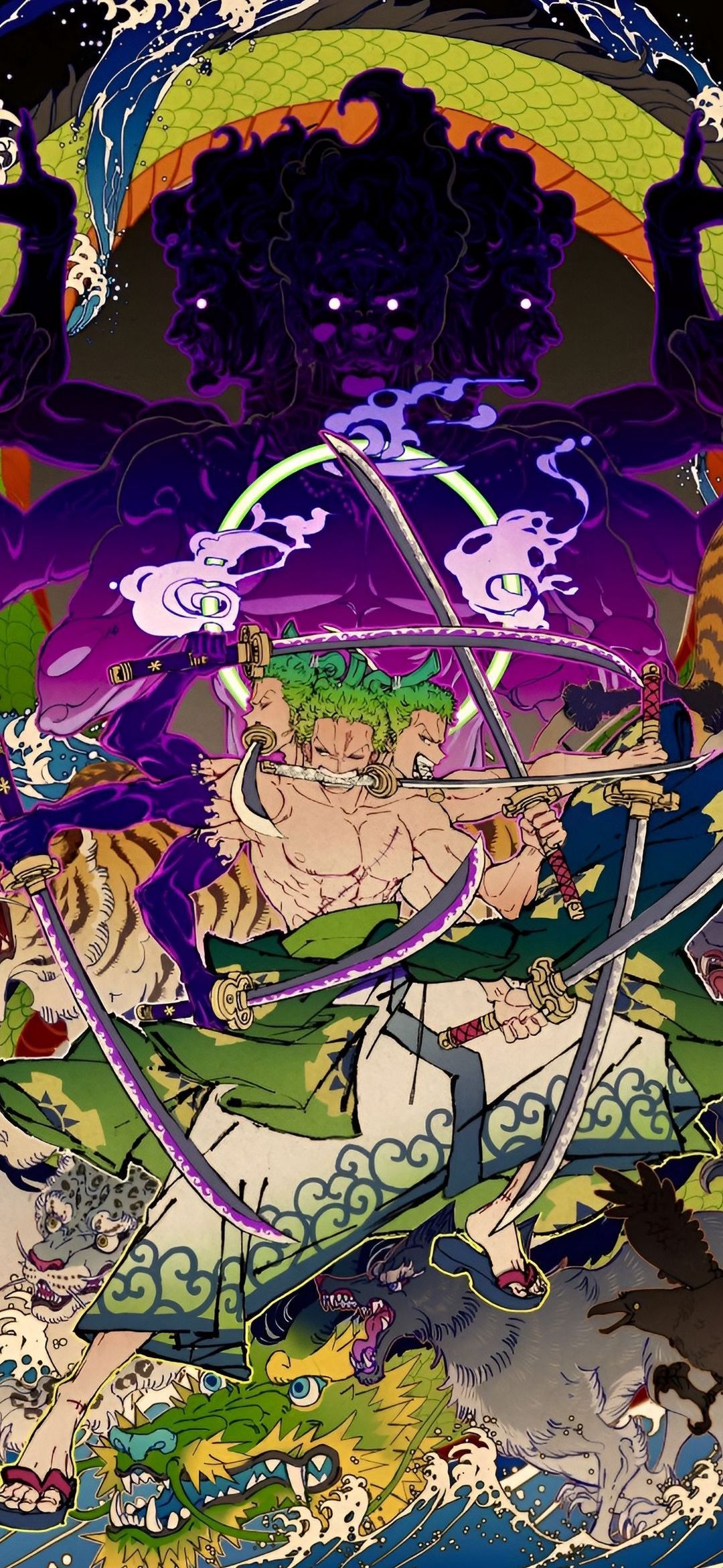 Zoro's Fierce Battle Stance - anime wallpaper for OpersCraft