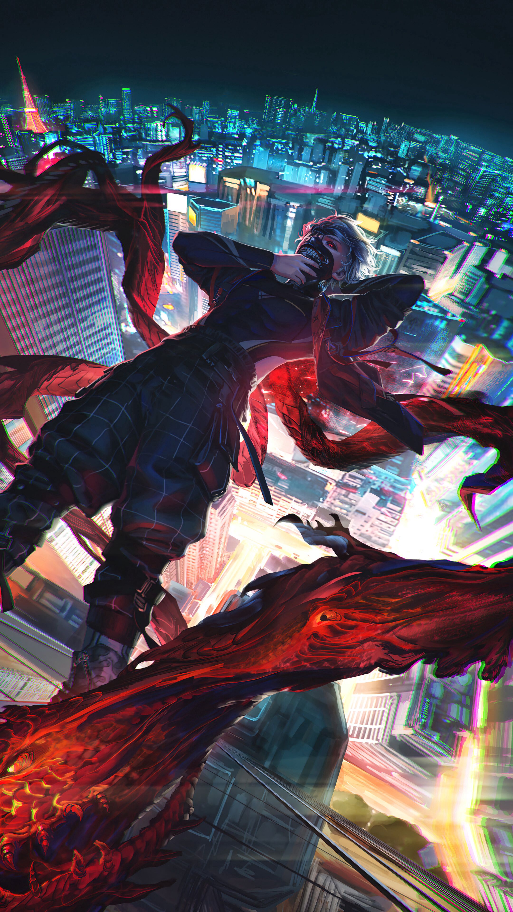 Tokyo Ghoul City Night - anime wallpaper for OpersCraft