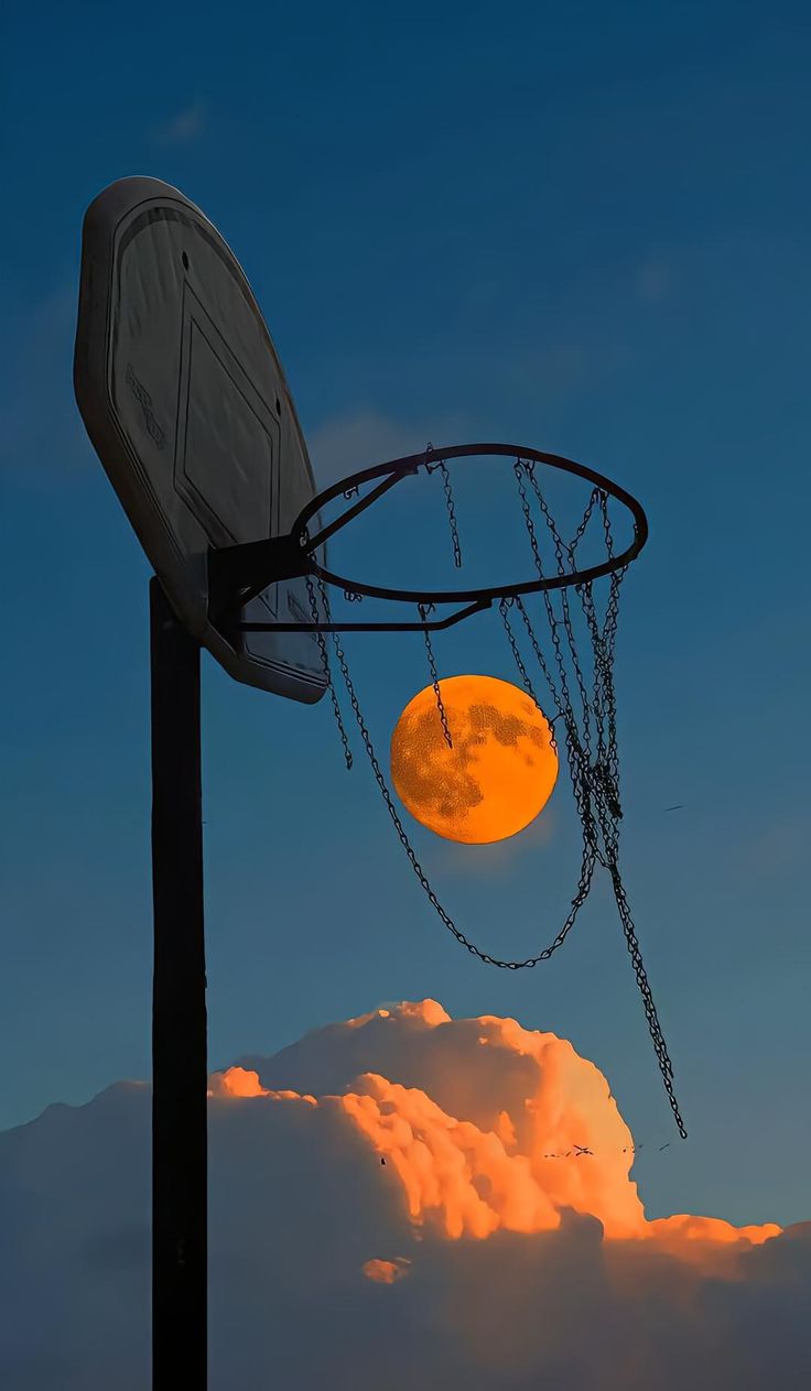 Basketball Hoop Moon Shot - basketball wallpaper for OpersCraft