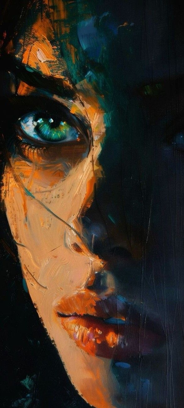 Abstract Oil Painted Portrait - art wallpaper for OpersCraft