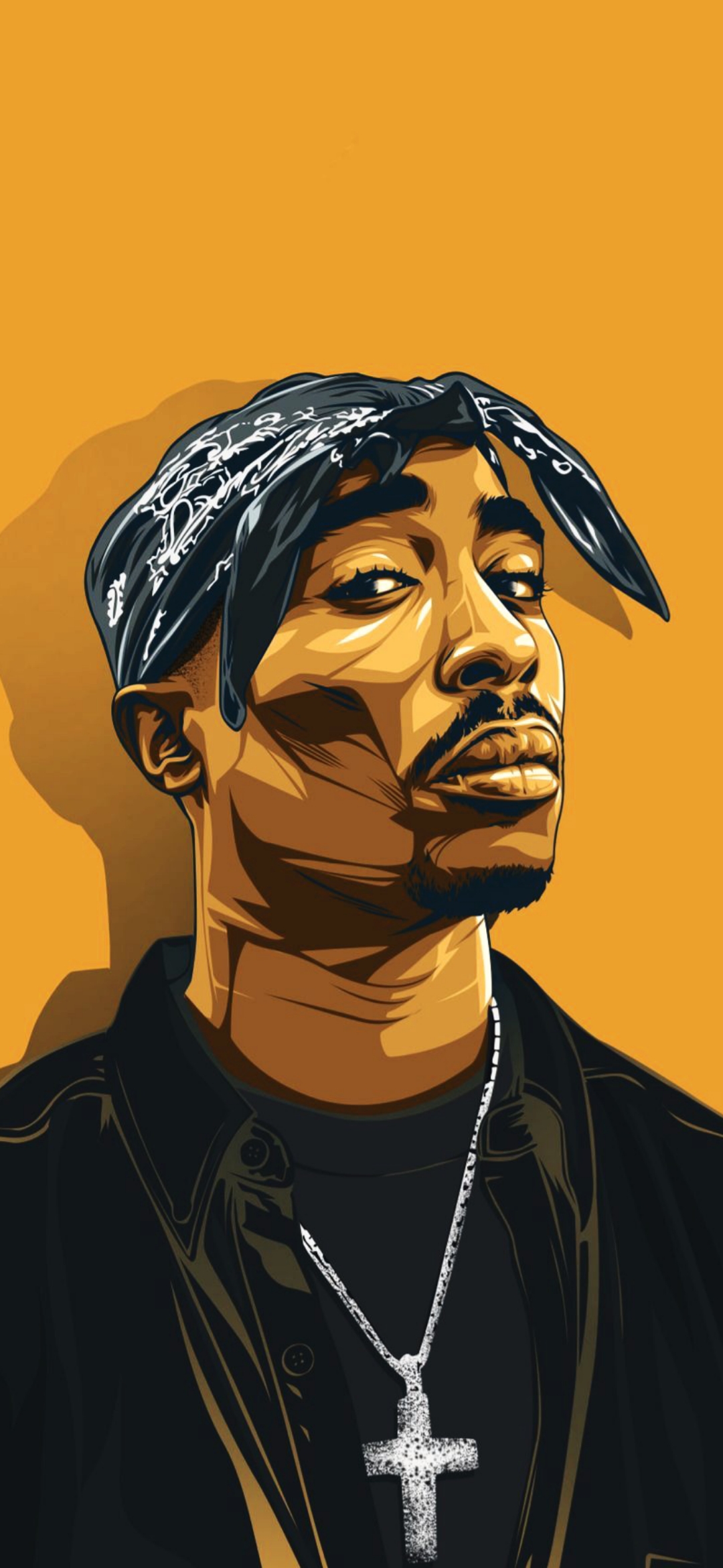 2Pac Vector Portrait - ghetto wallpaper for OpersCraft