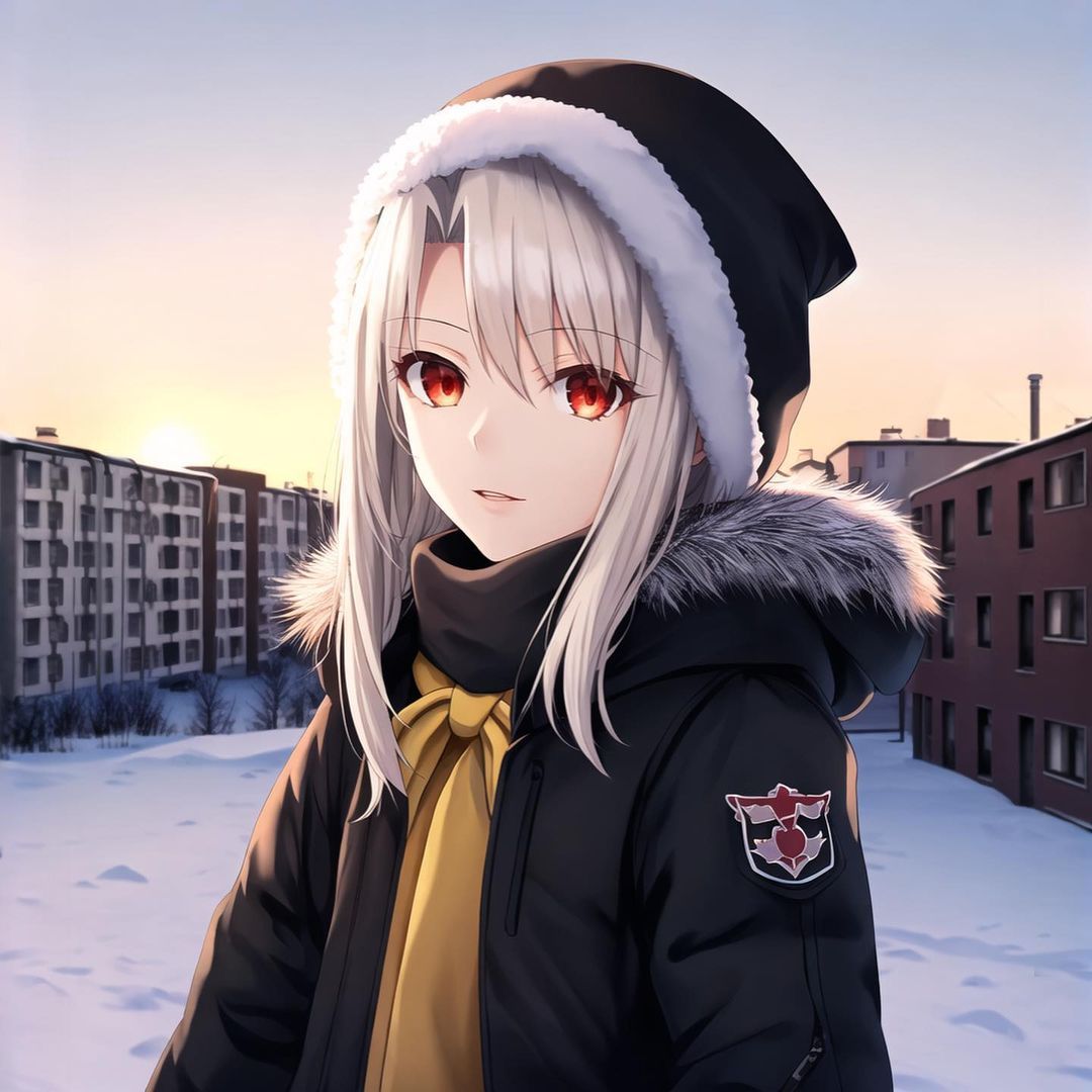 Winter Anime Girl Portrait - anime wallpaper for OpersCraft