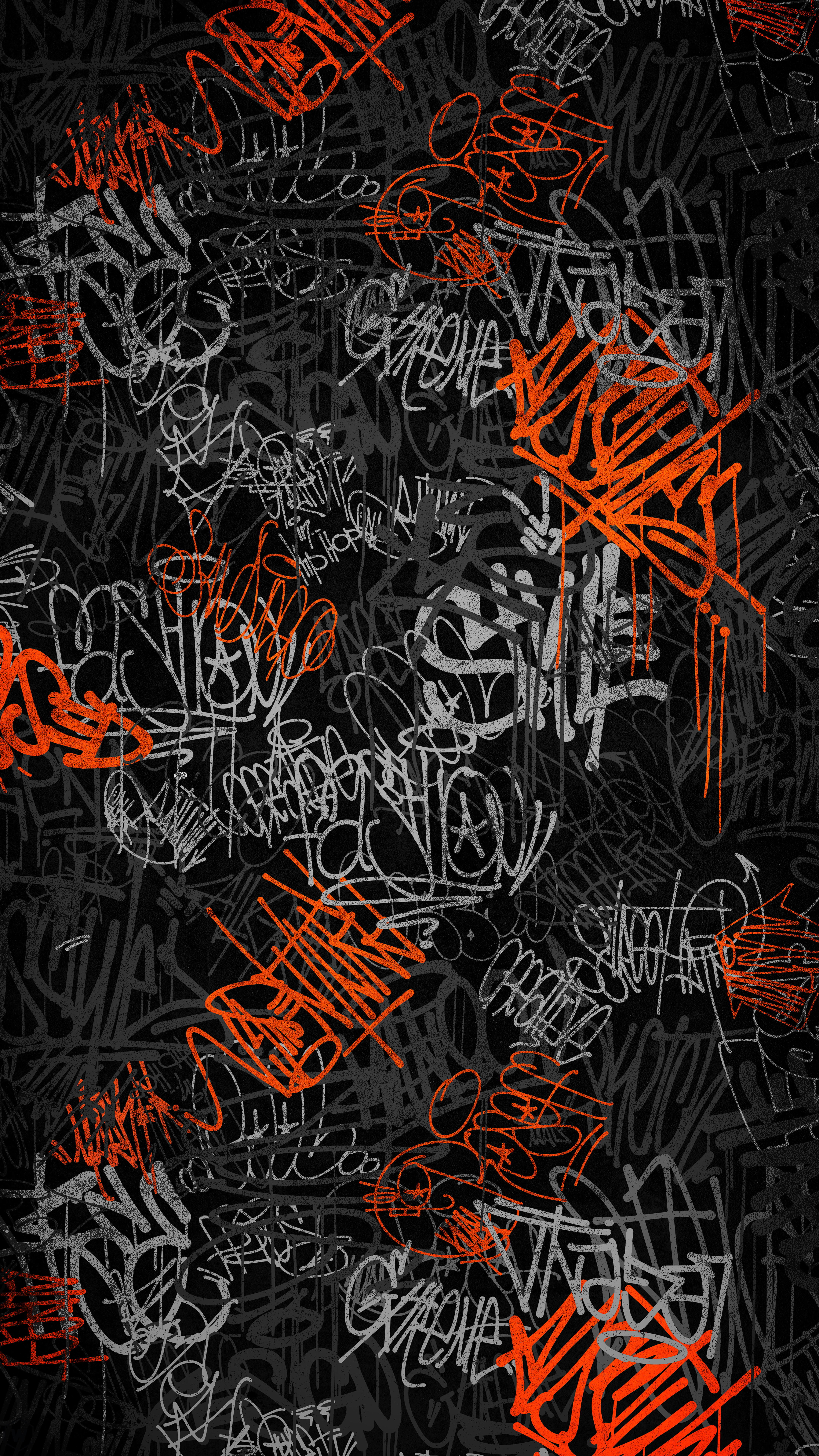 Orange and Grey Graffiti - graffiti wallpaper for OpersCraft