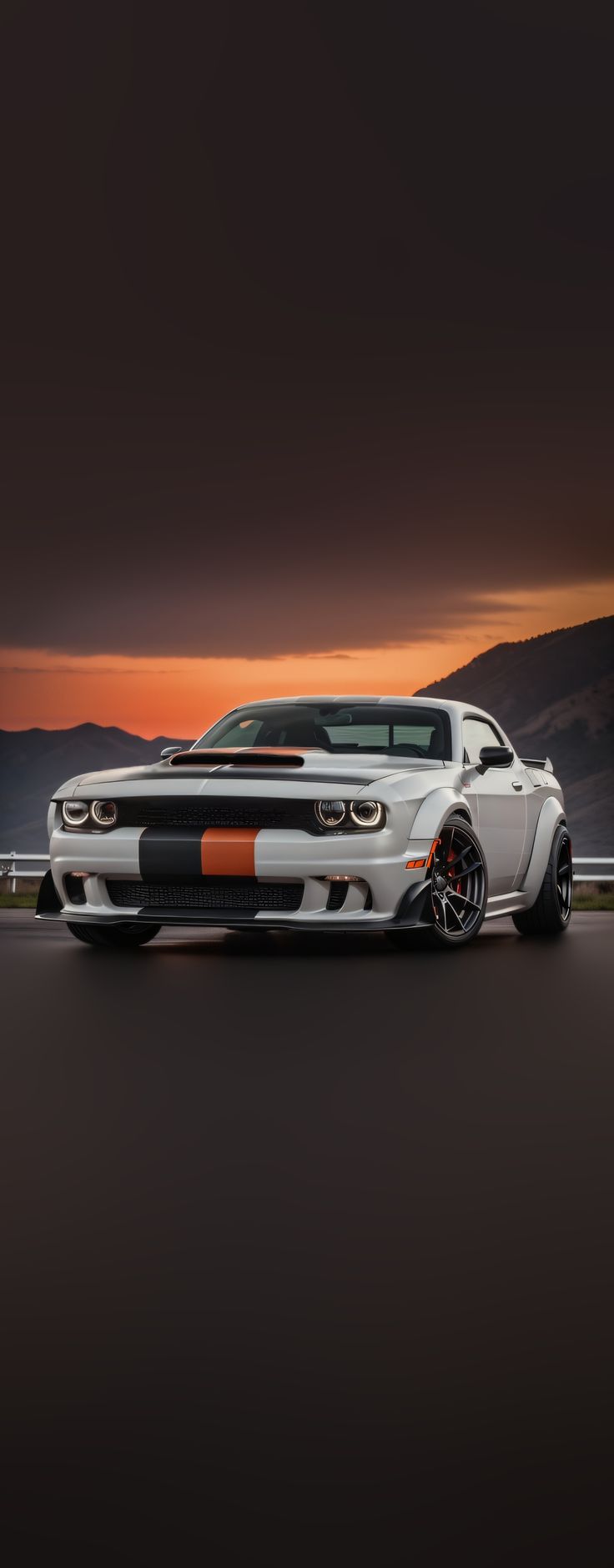 Dodge Challenger Sunset Drive - cars wallpaper for OpersCraft