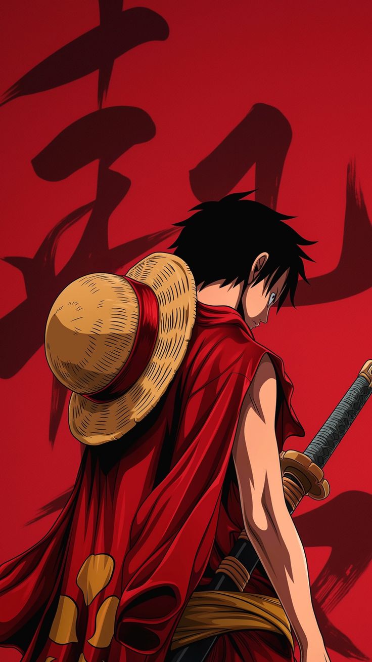 Luffy Red Samurai Wallpaper - one piece wallpaper for OpersCraft