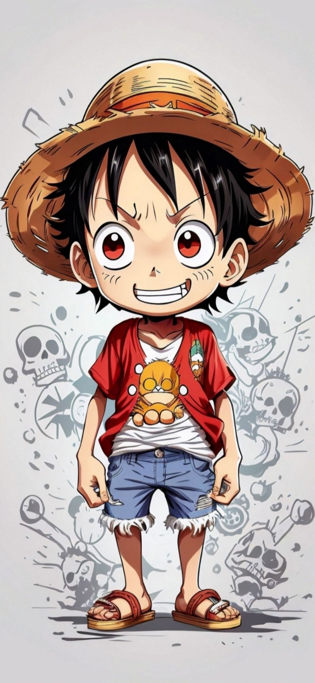 Luffy Straw Hat Portrait - anime wallpaper for OpersCraft