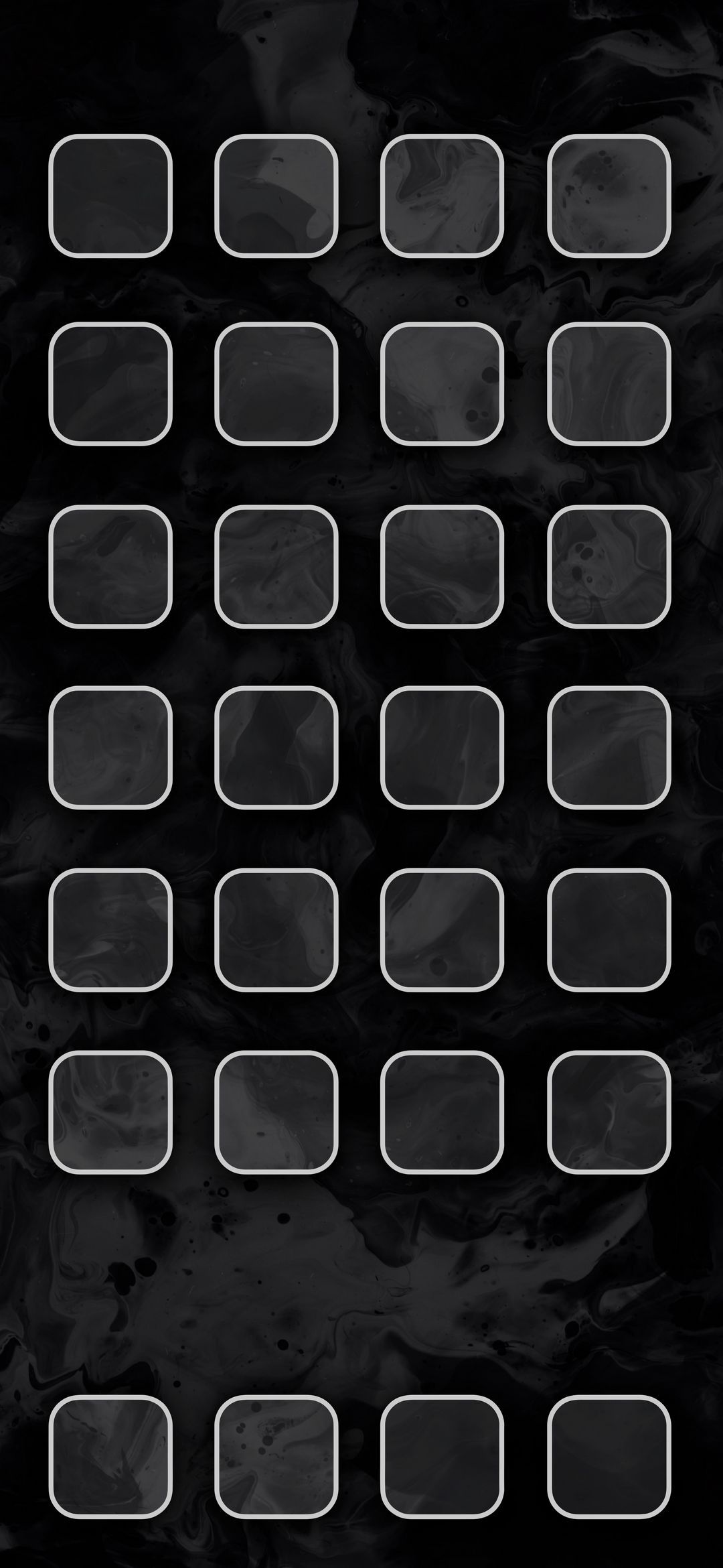 Dark App Grid Wallpaper - minimal wallpaper for OpersCraft