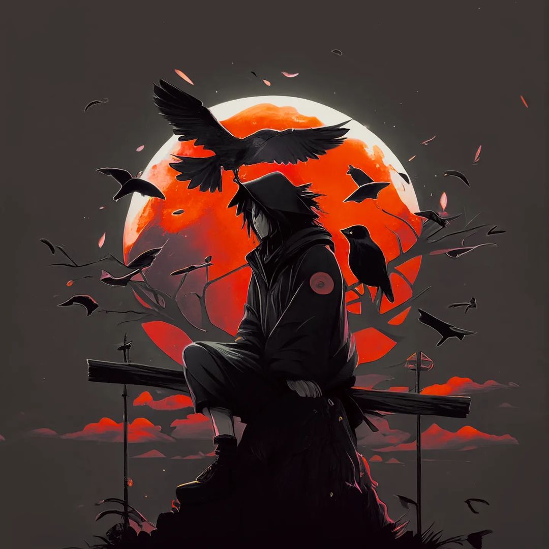 Uchiha's Crimson Moon - anime wallpaper for OpersCraft