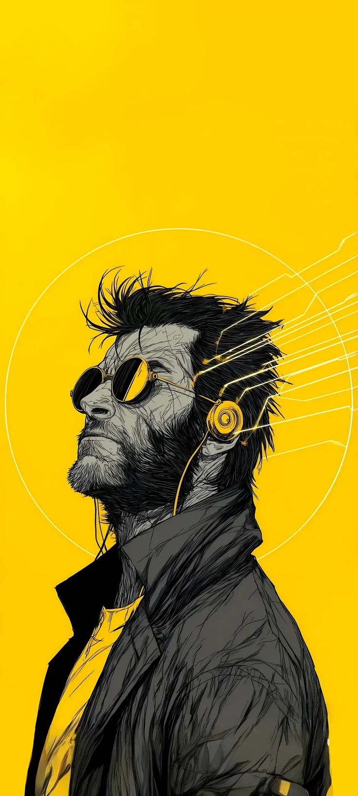 Wolverine Cyberpunk Yellow Portrait - marvel wallpaper for OpersCraft
