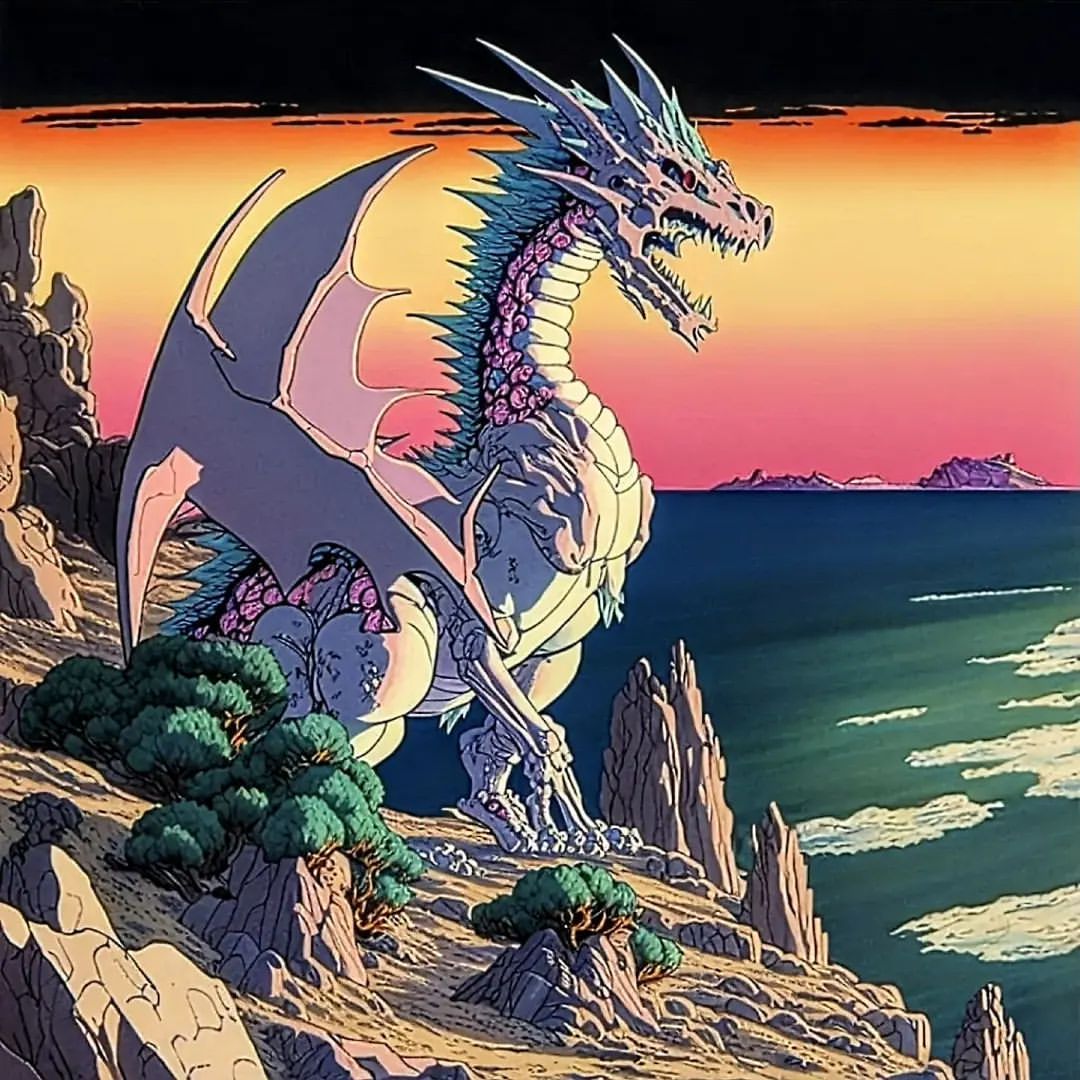 Dragon Coastline Fantasy - animals wallpaper for OpersCraft