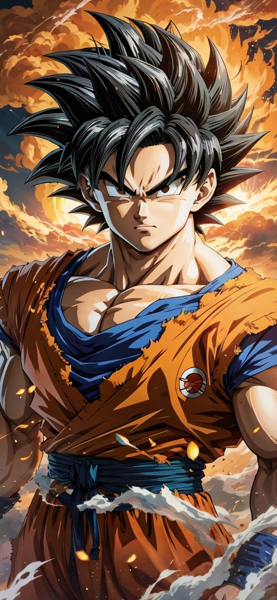 Goku's Fierce Determination - anime wallpaper for OpersCraft