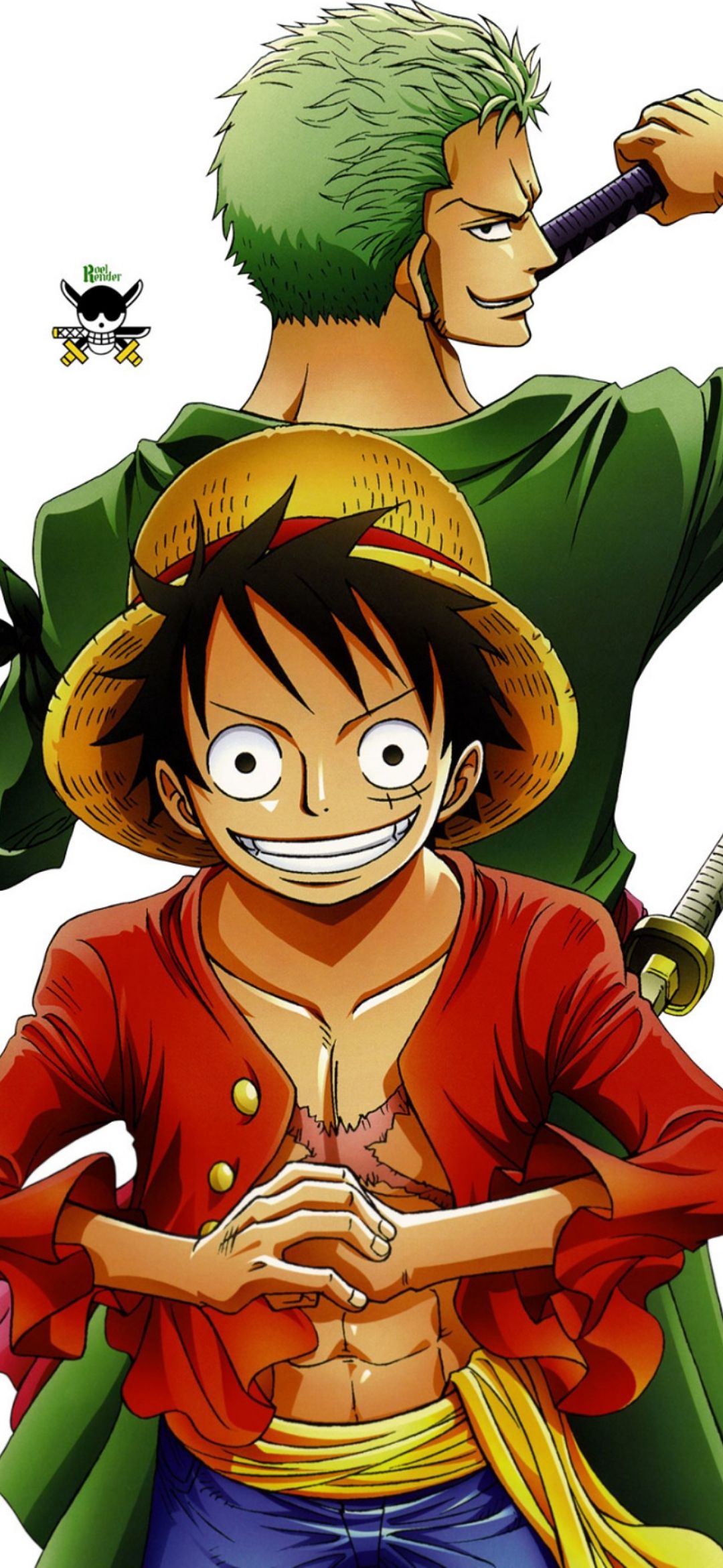Luffy and Zoro Portrait - anime wallpaper for OpersCraft