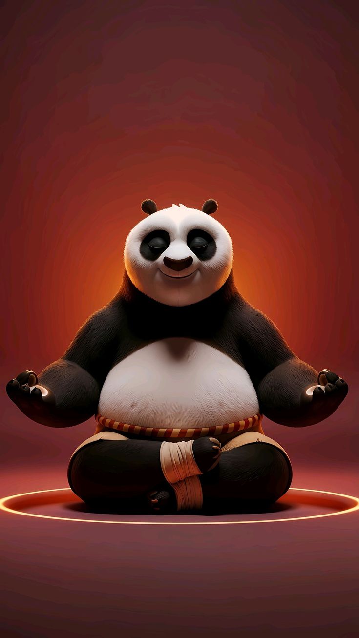 Meditating Panda Zen Master - panda wallpaper for OpersCraft