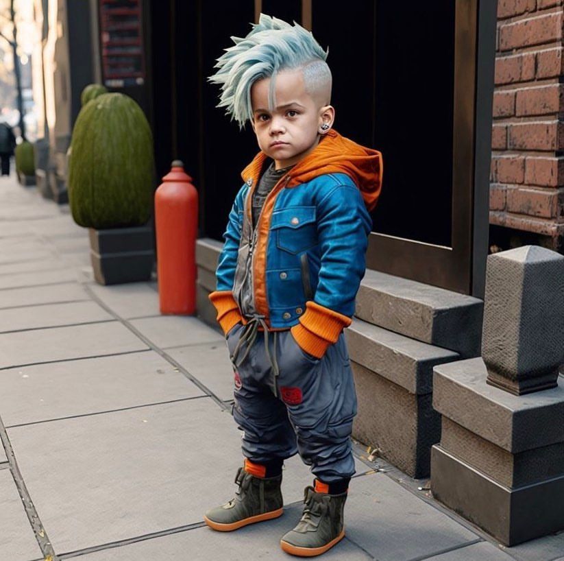 Cyberpunk Kid Portrait - cyberpunk wallpaper for OpersCraft