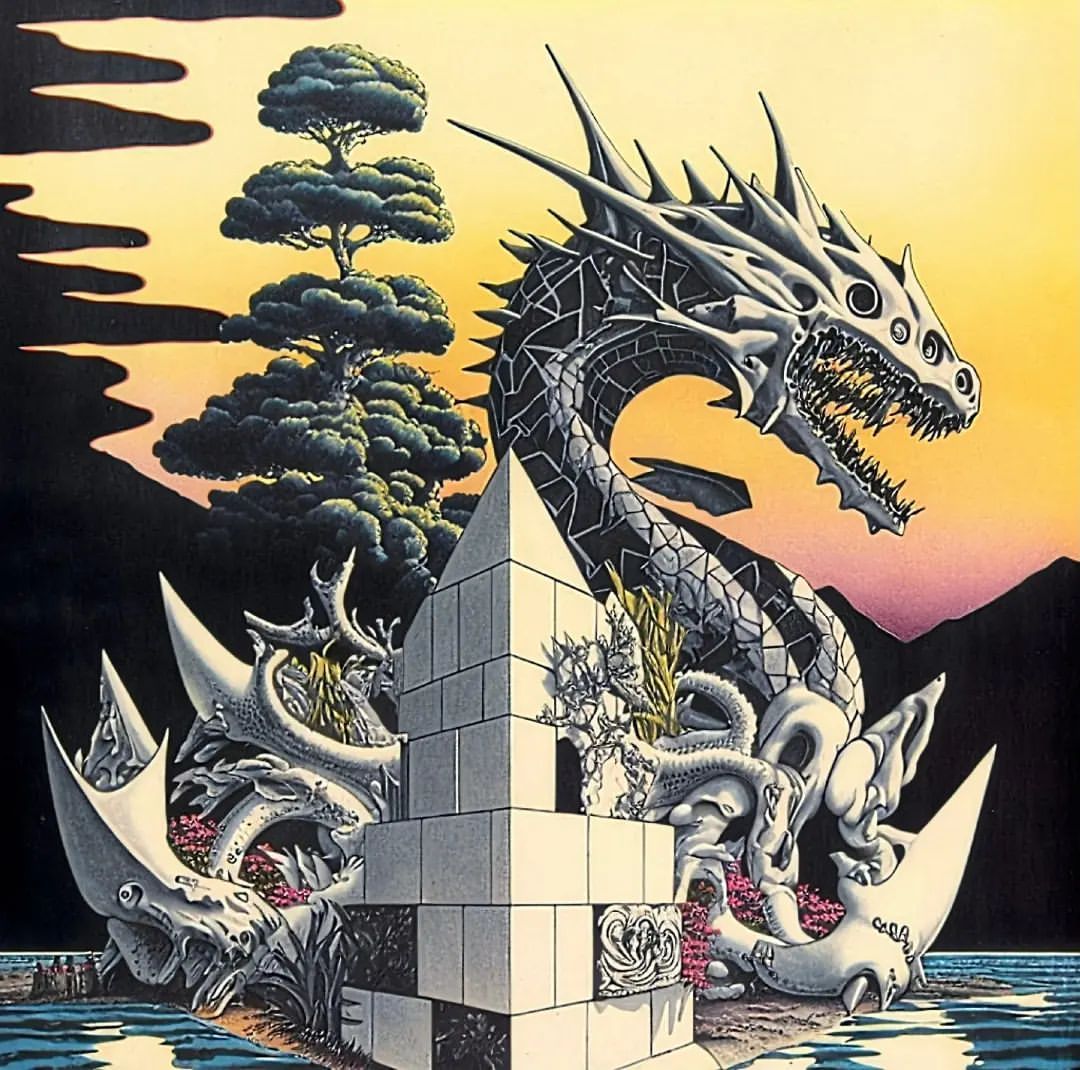 Dragon Pyramid Landscape - art wallpaper for OpersCraft