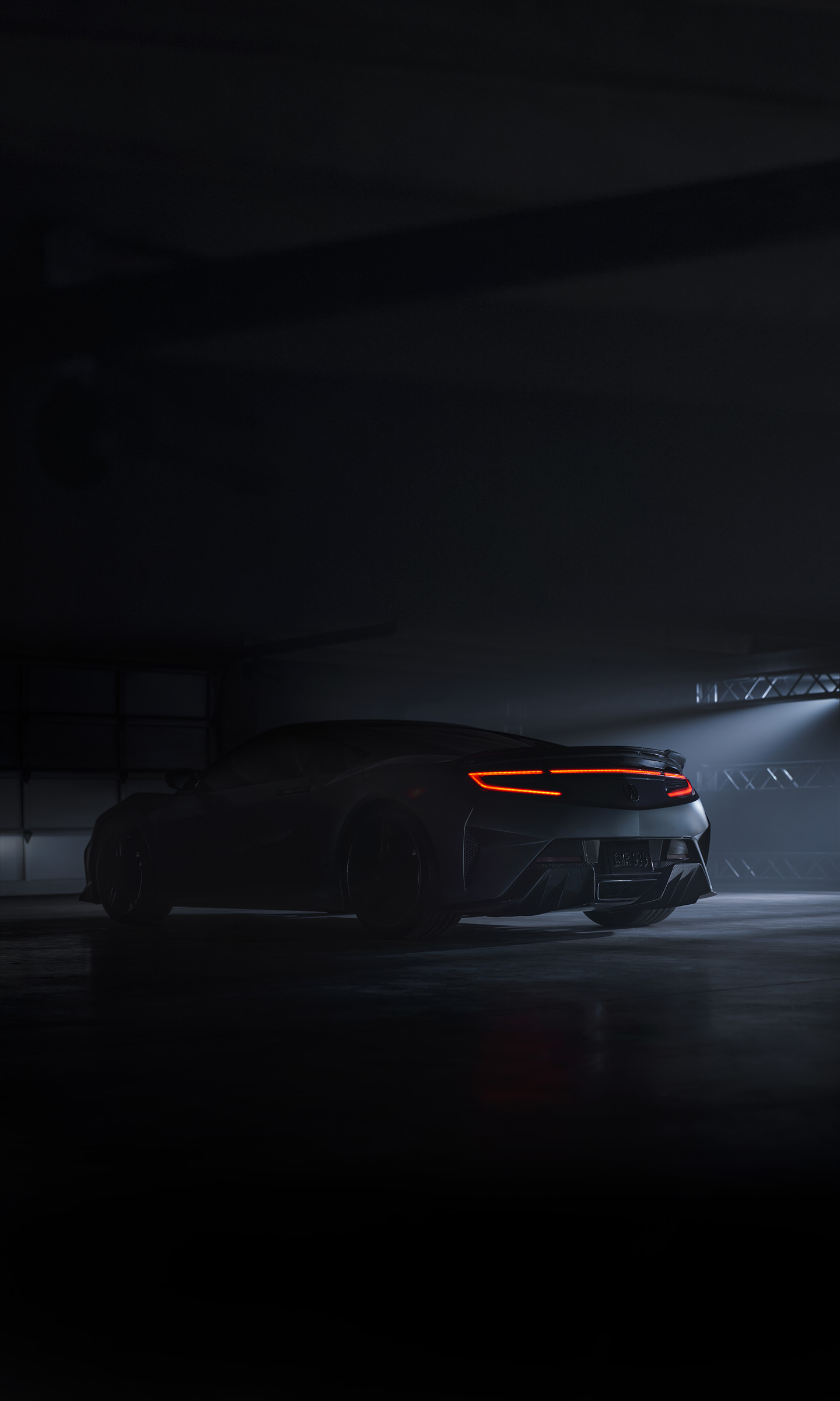 Dark Acura NSX Silhouette - cars wallpaper for OpersCraft