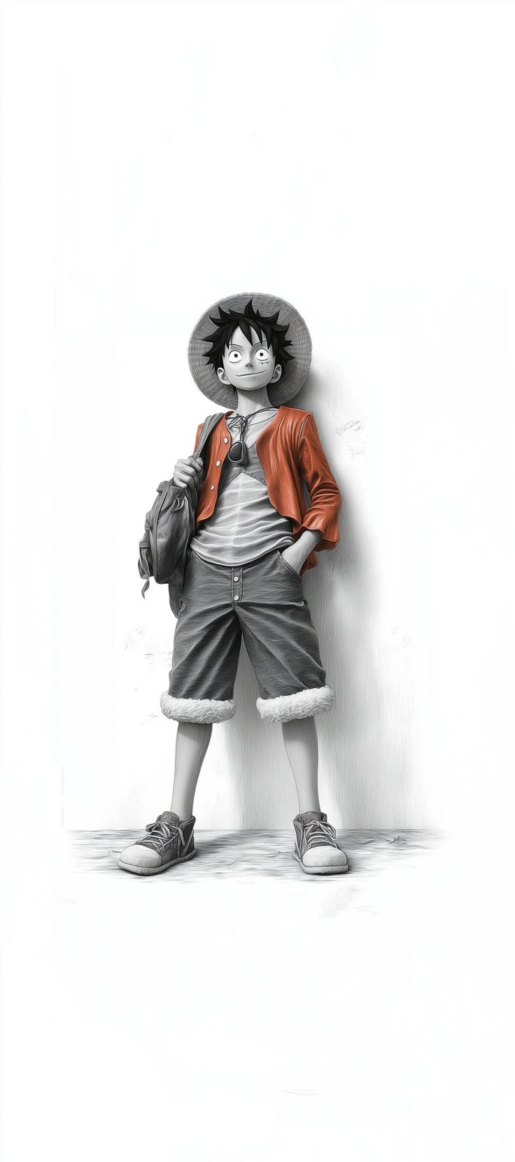 Luffy Casual Sketch Wallpaper - one piece wallpaper for OpersCraft