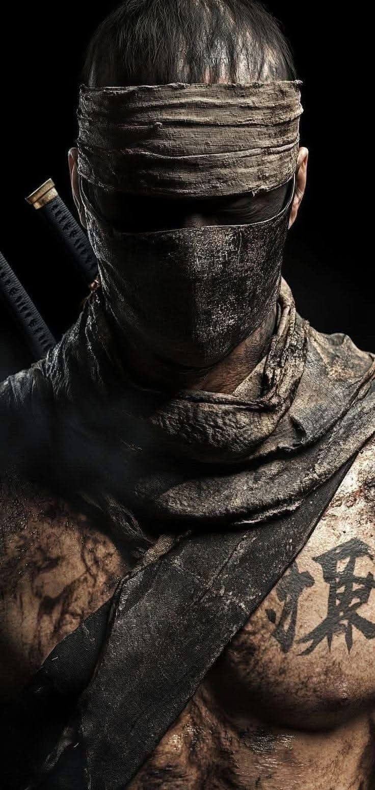 Dark Gritty Ninja Warrior - samurai wallpaper for OpersCraft