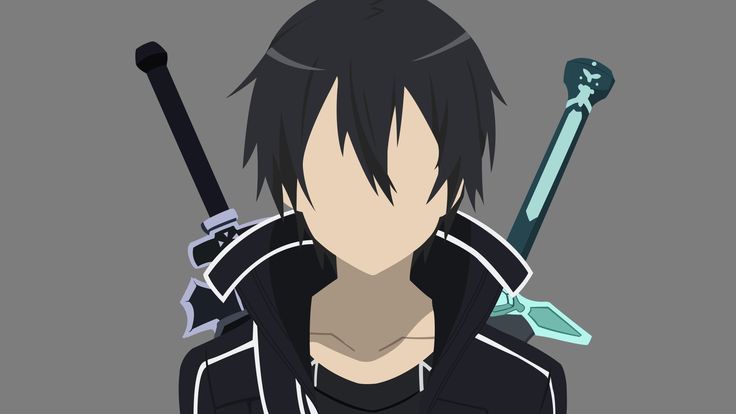 Kirito Minimalist Wallpaper - anime wallpaper for OpersCraft