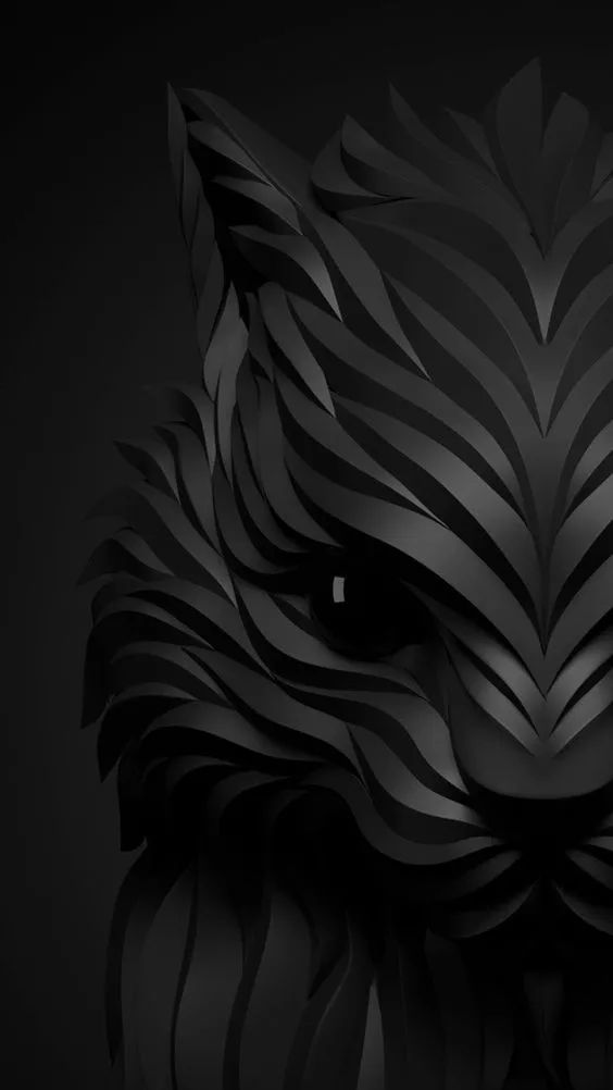 Abstract Black Cat - abstract wallpaper for OpersCraft
