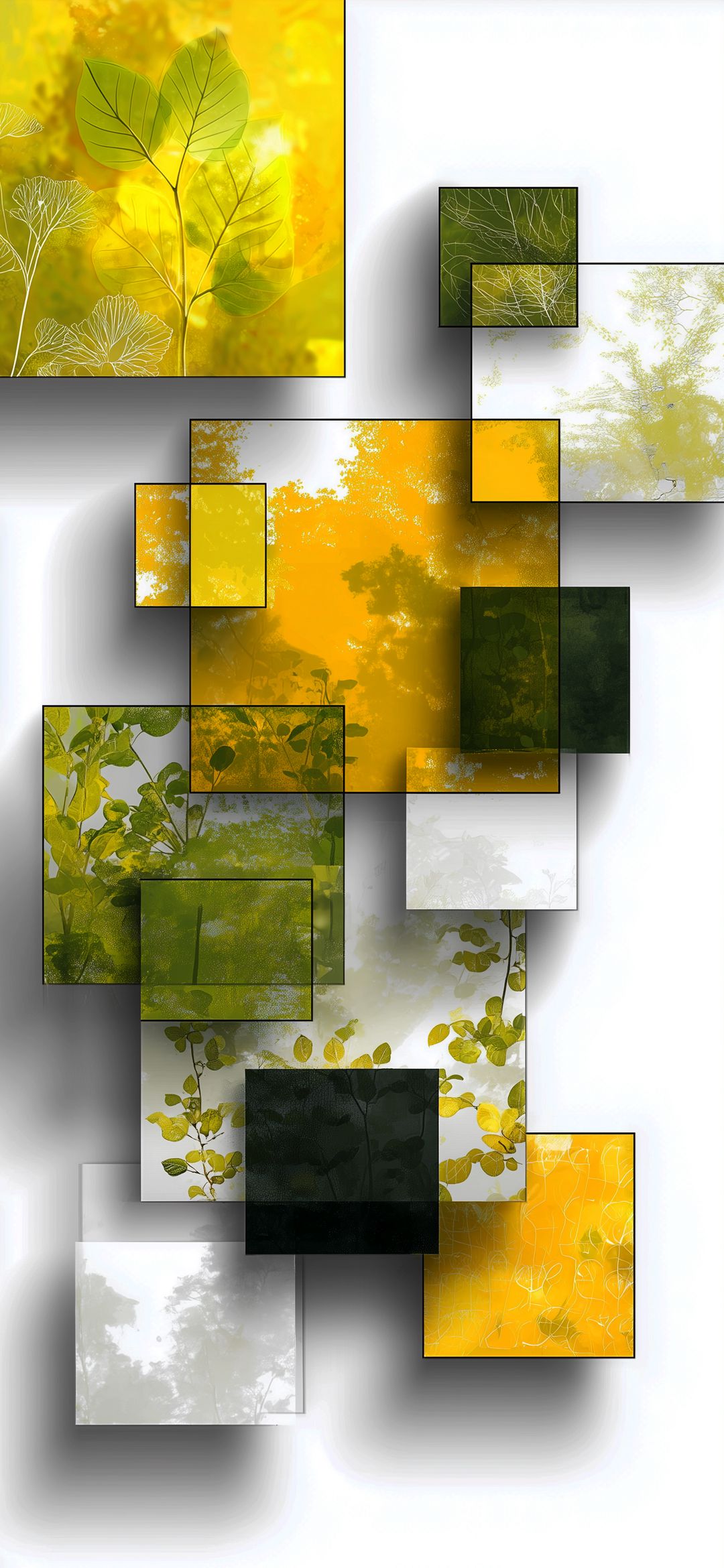 Abstract Botanical Collage - random wallpaper for OpersCraft