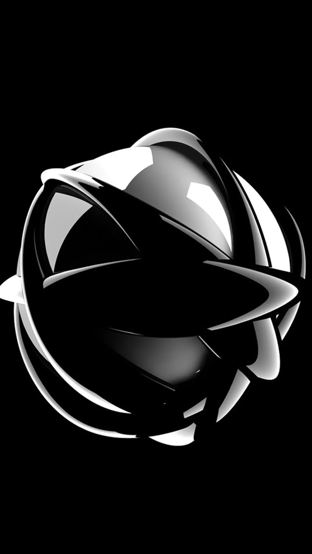 Abstract Chrome Sphere - abstract wallpaper for OpersCraft
