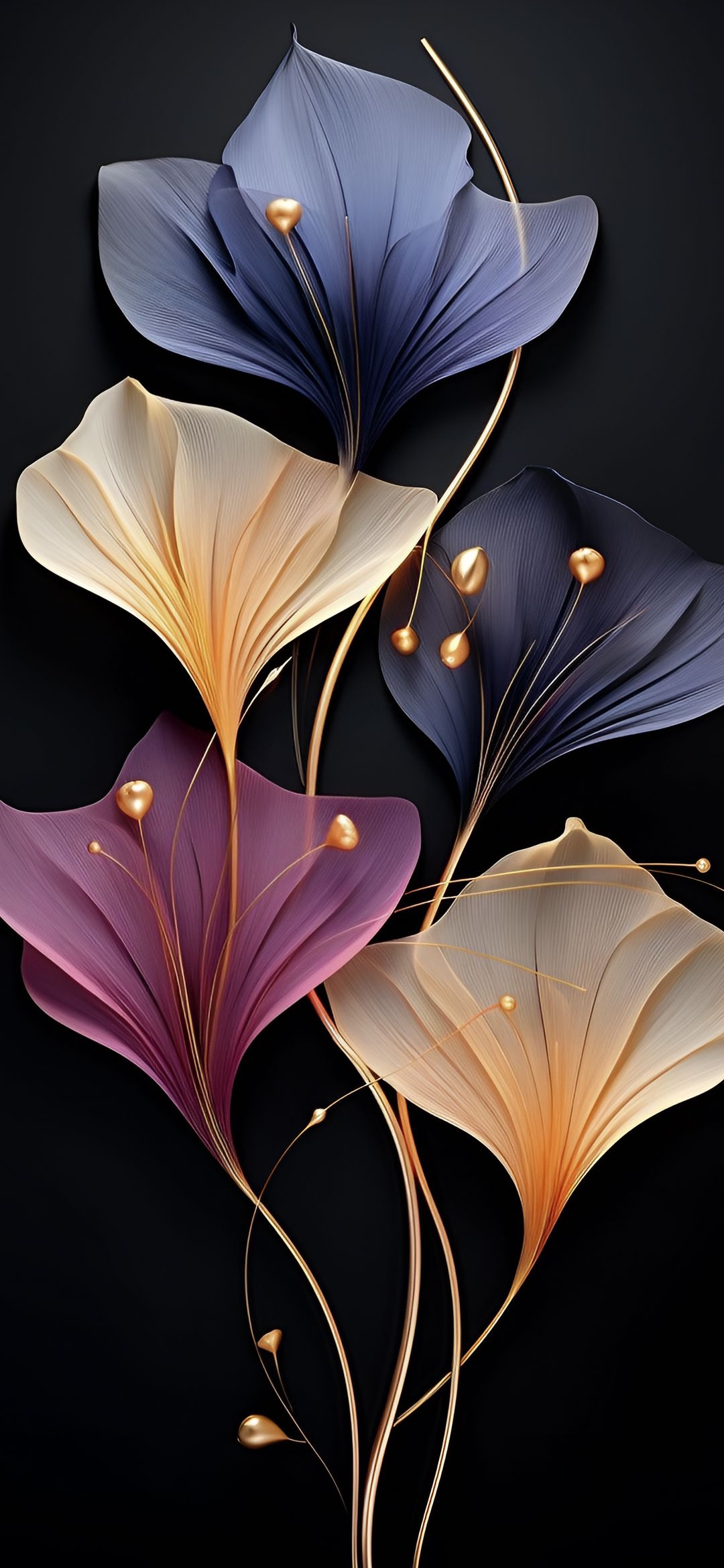 Abstract Floral Elegance - floral wallpaper for OpersCraft