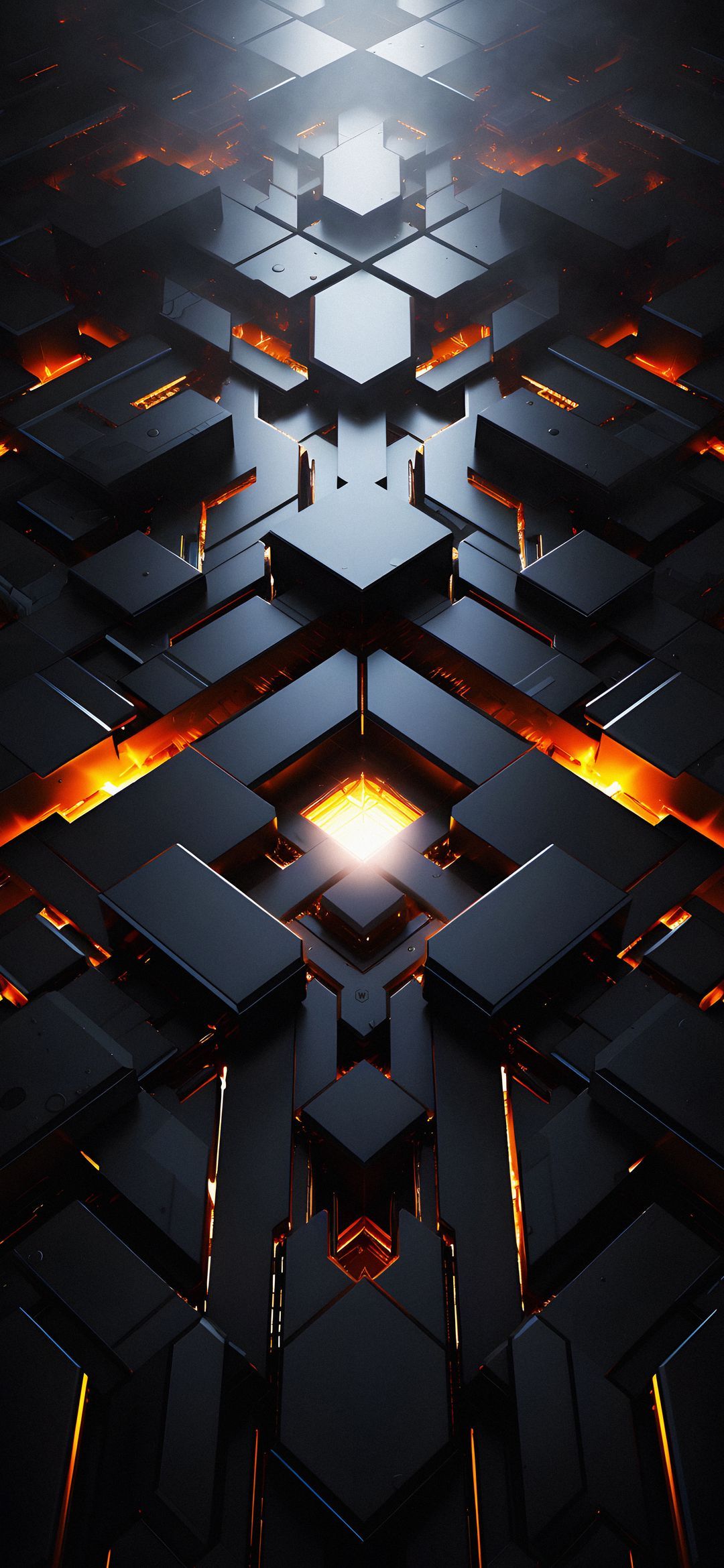 Abstract Glowing Cubes - abstract wallpaper for OpersCraft