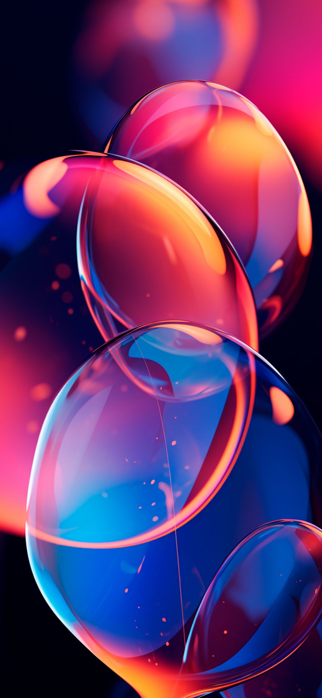Abstract Neon Bubbles - abstract wallpaper for OpersCraft