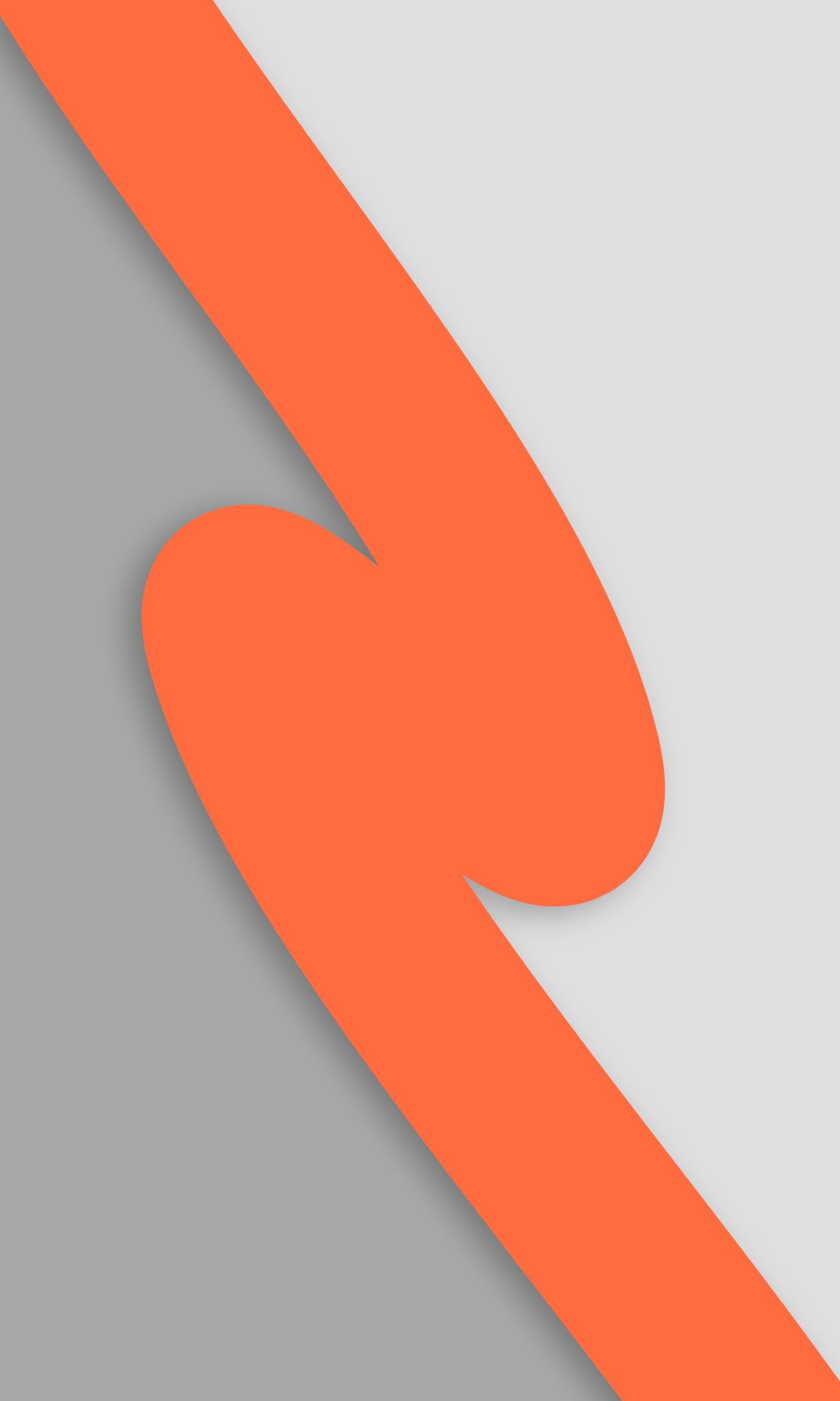 Abstract Orange Curve Design - minimal wallpaper for OpersCraft