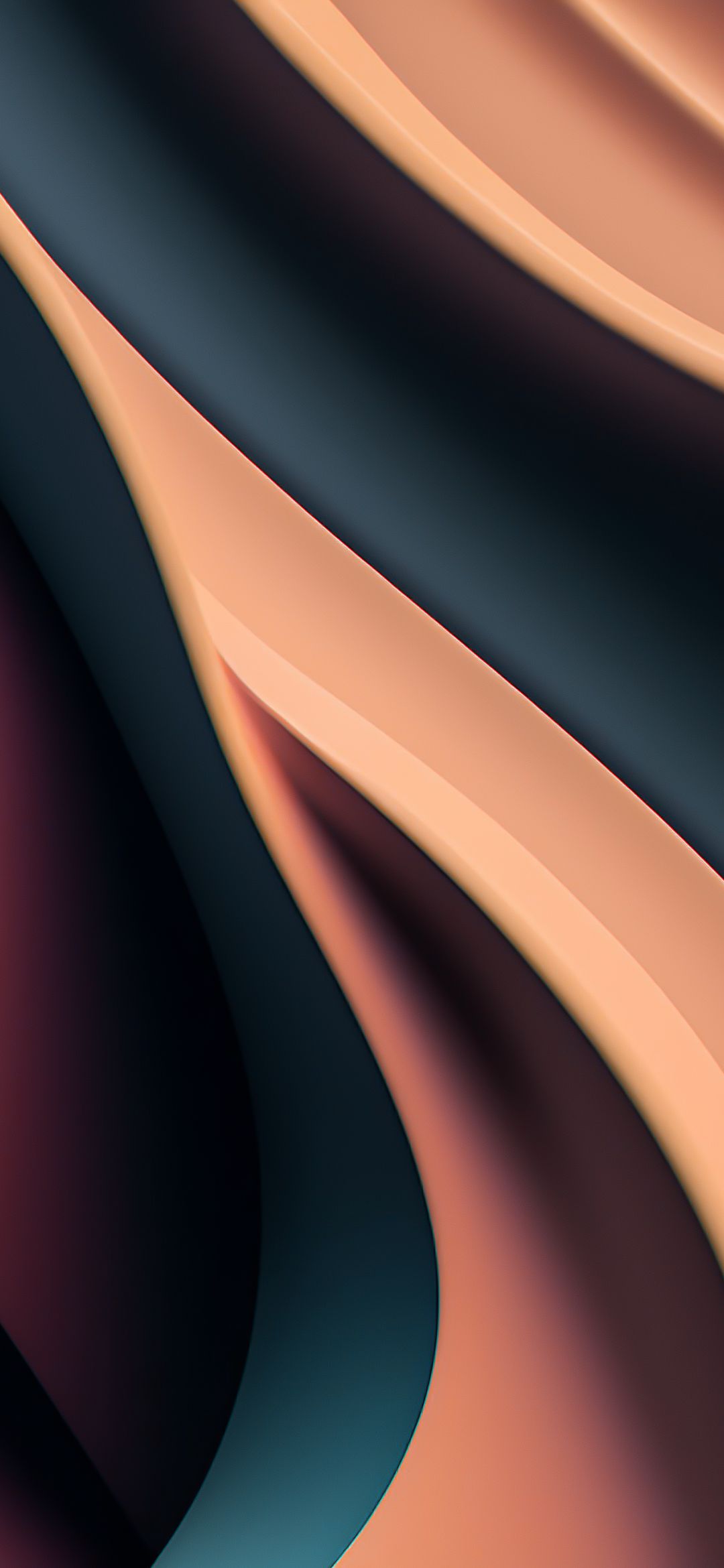Abstract Peach and Teal - abstract wallpaper for OpersCraft