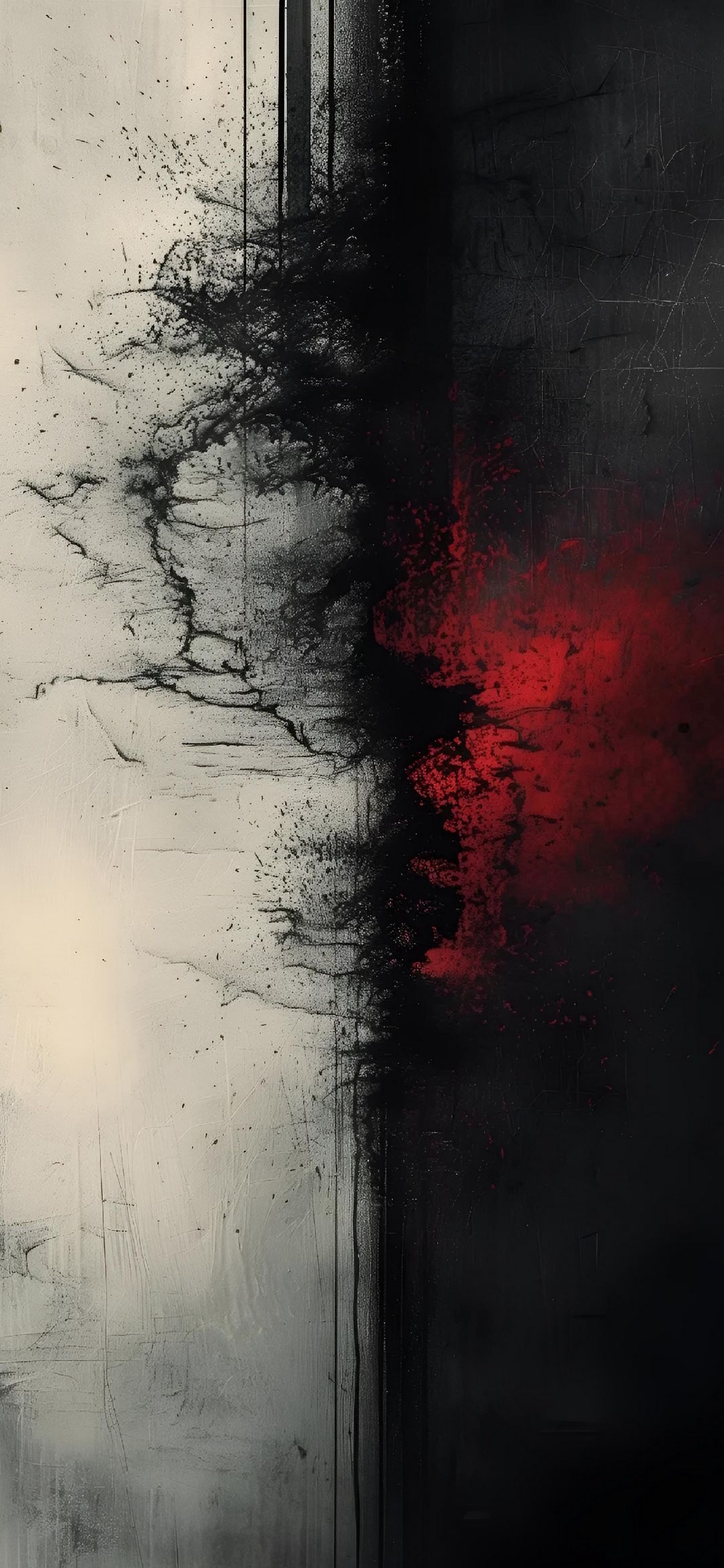 Abstract Red Black Divide - abstract wallpaper for OpersCraft